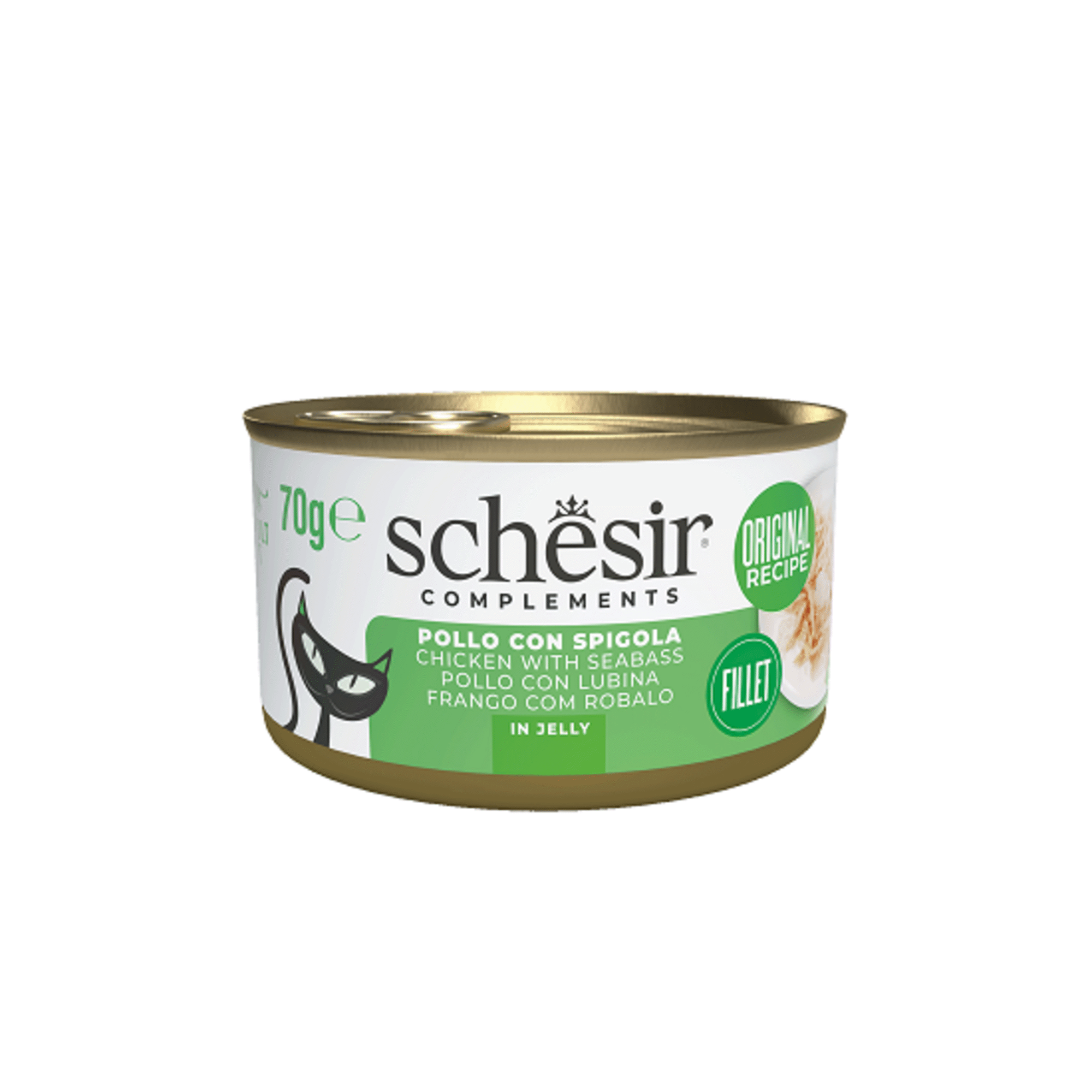Comida Húmida para Gato Adulto Frango e Robalo Gelatina