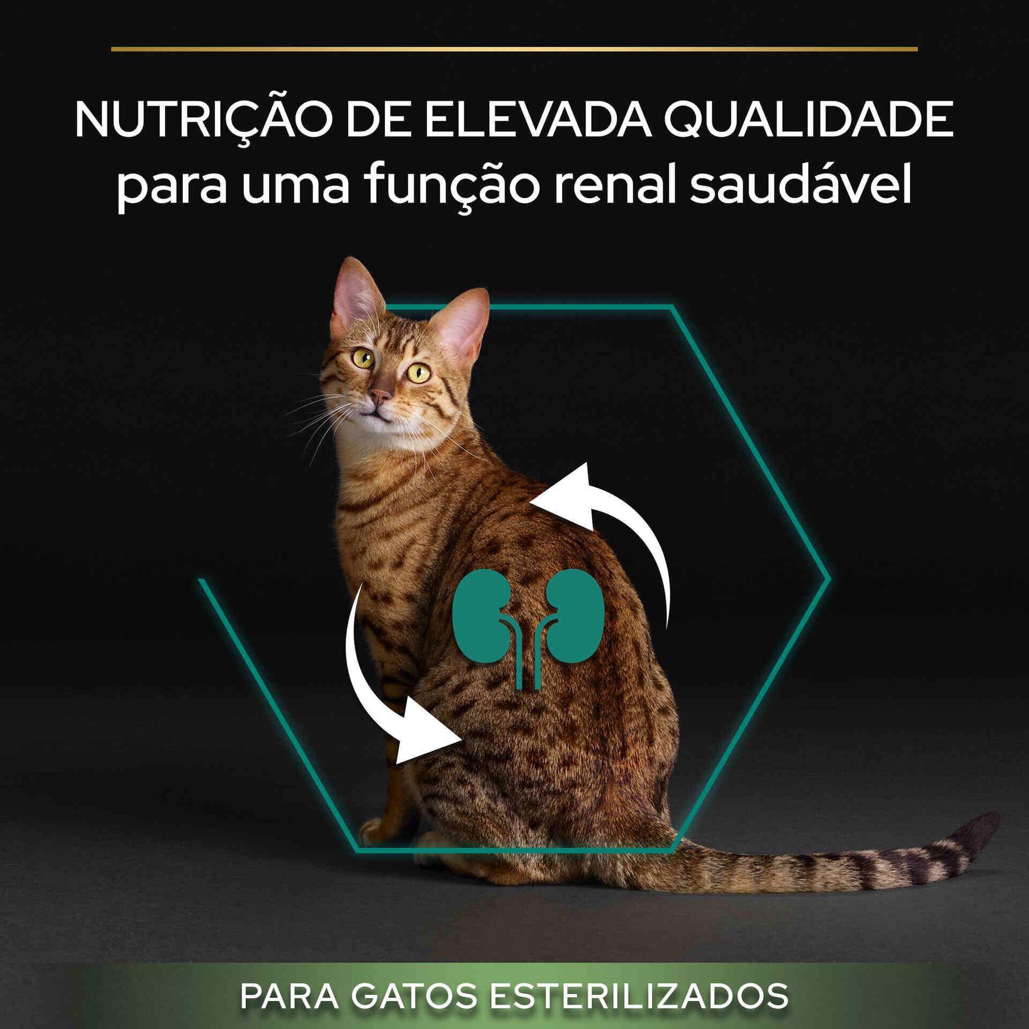 Ra&ccedil;&atilde;o para Gato Adulto Esterilizado Renal Plus Peru Purina Pro Plan