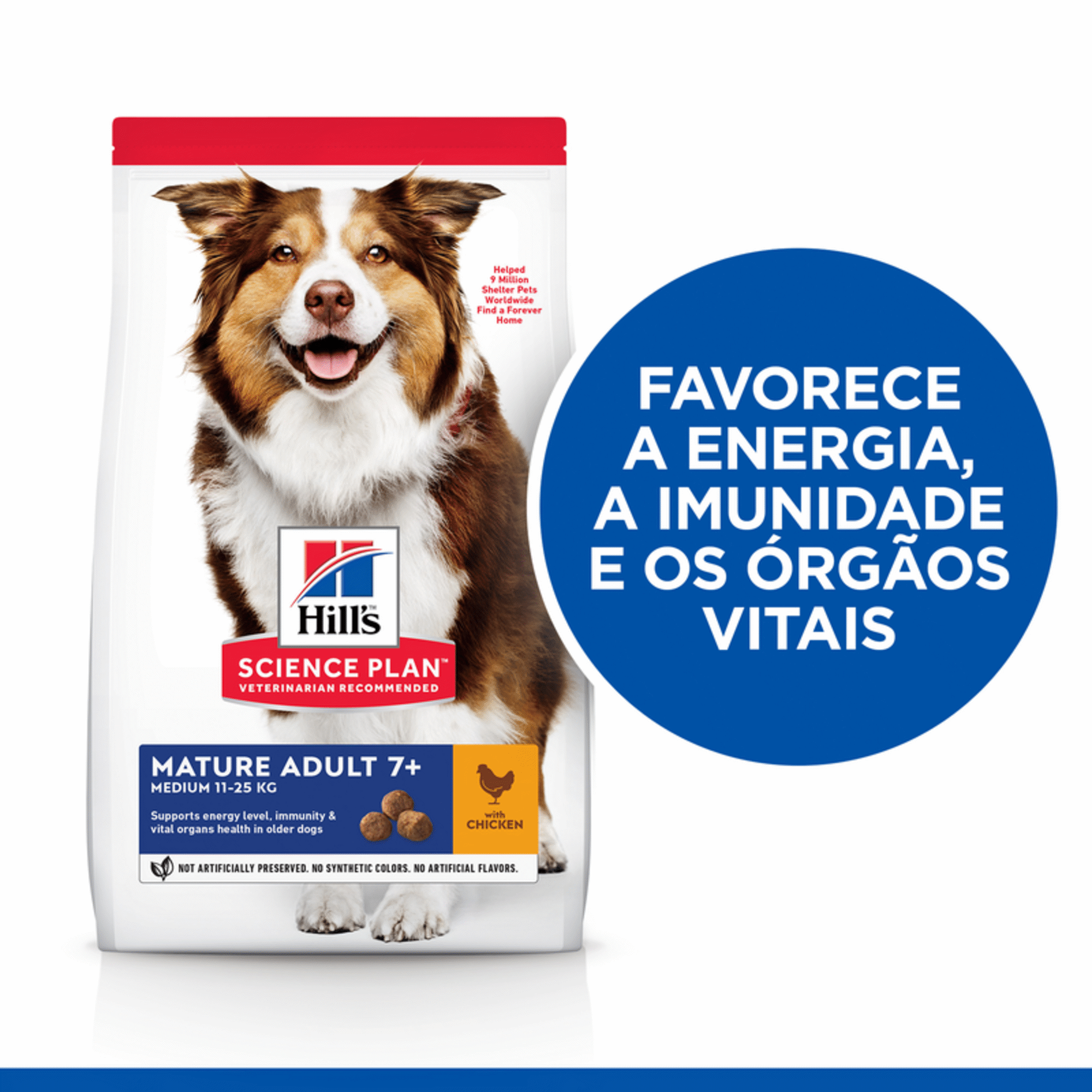 Ração para Cão Adulto Médio Science Plan Maturo 7+ Frango