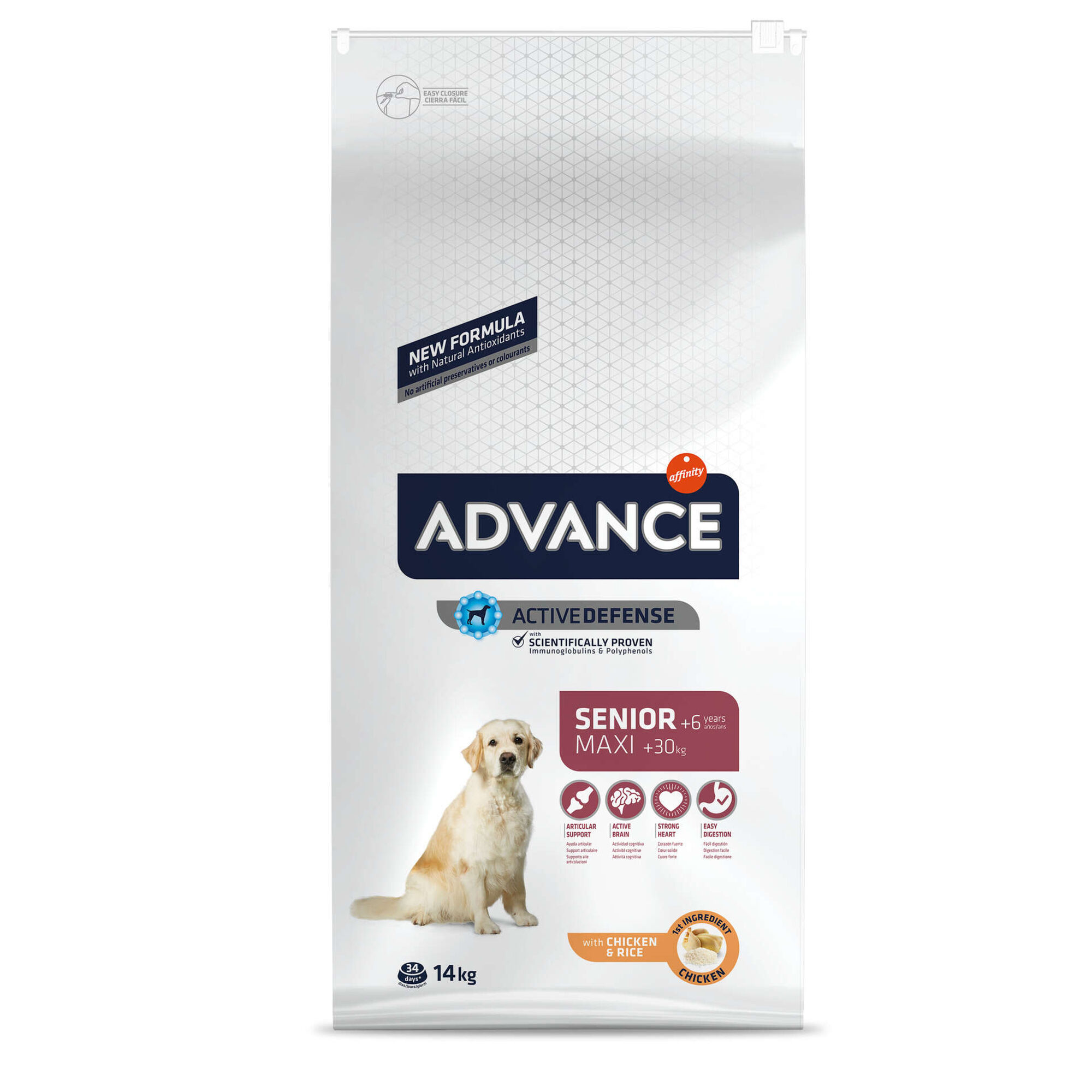 Ração para Cão Sénior Maxi Frango e Arroz