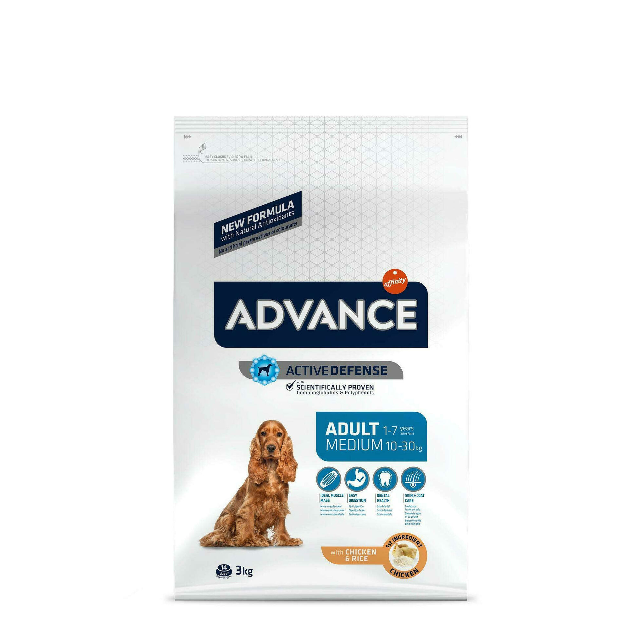 Ração para Cão Adulto Médio Frango e Arroz