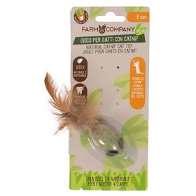 Brinquedo Natural para Gato com Matatabi Rato com Penas