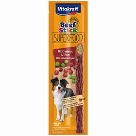Snack para Cão Beef Stick Superfood Ervilhas e Arandos Vermelhos