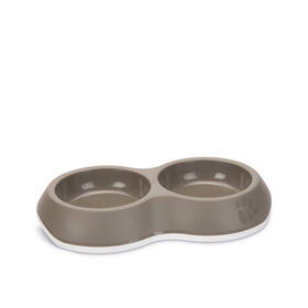 Comedouro e Bebedouro Cinza