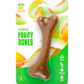 Snack para Cão Osso Mordedor Madeira Fruity Bone Melão L