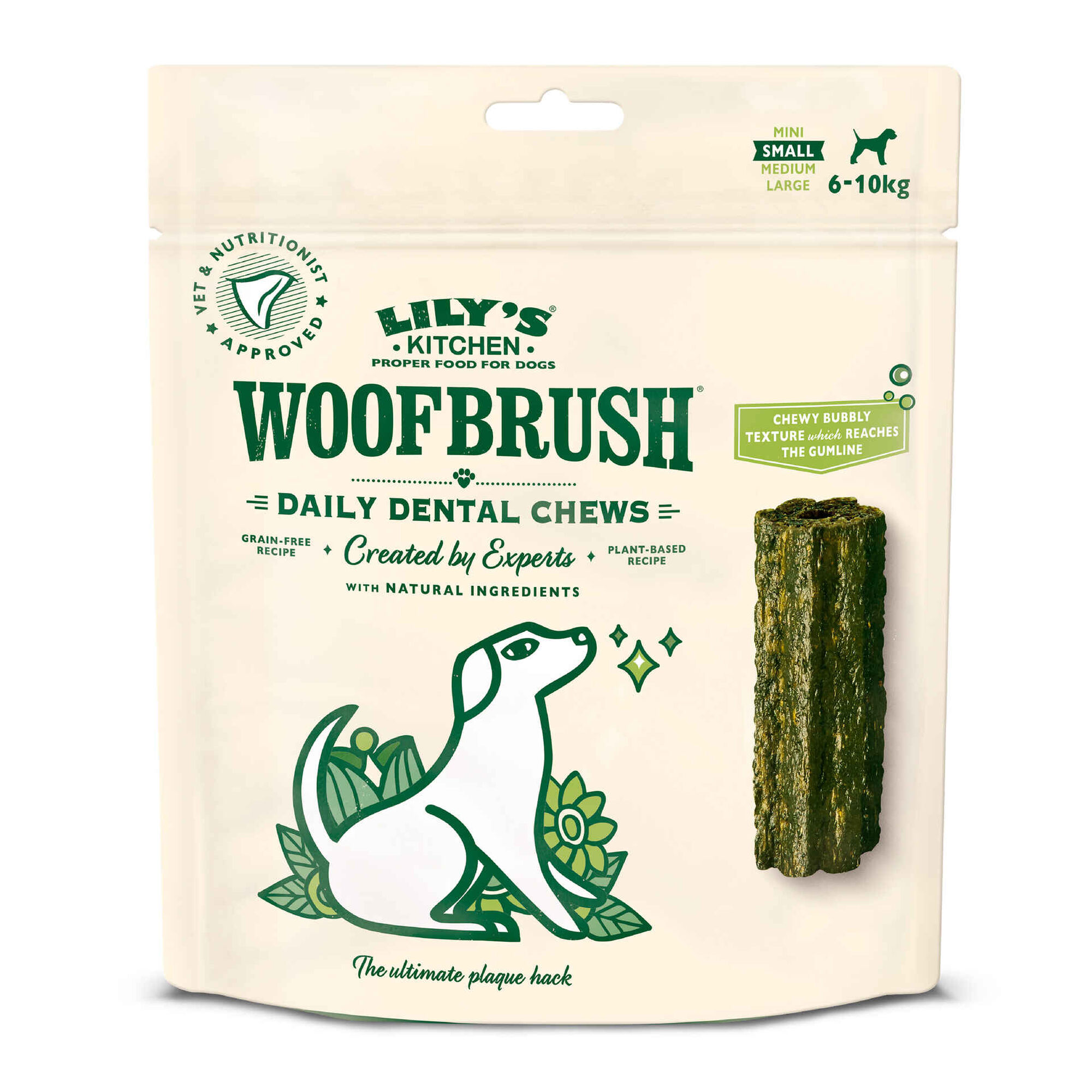 Snack para Cão Adulto Mini Woofbrush Dental Chew