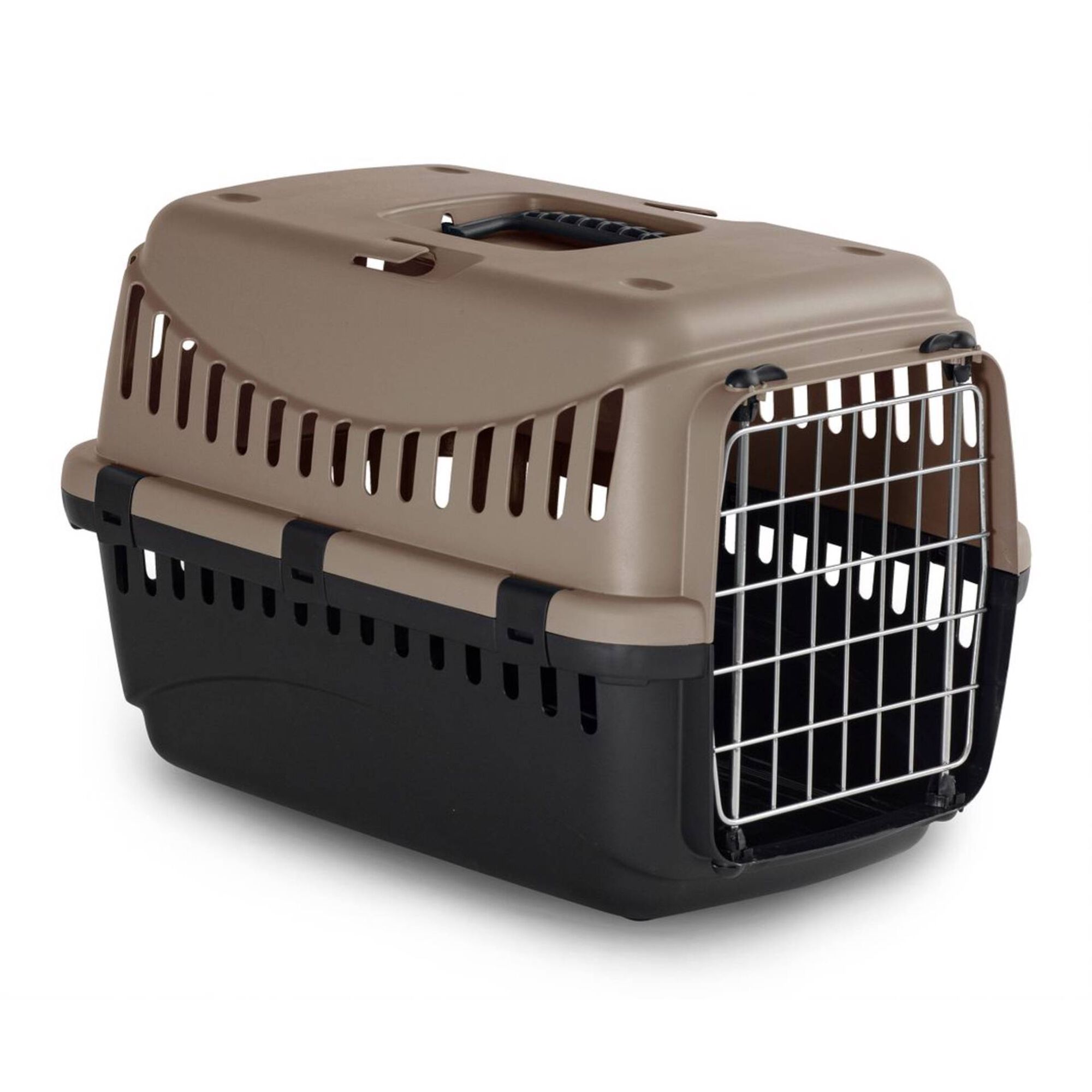 Transportadora para Gato Gipsy Porta Metal Eco Castanho L
