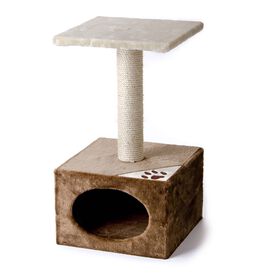 Arranhador para Gato Diabolo Bege 37x37x66cm
