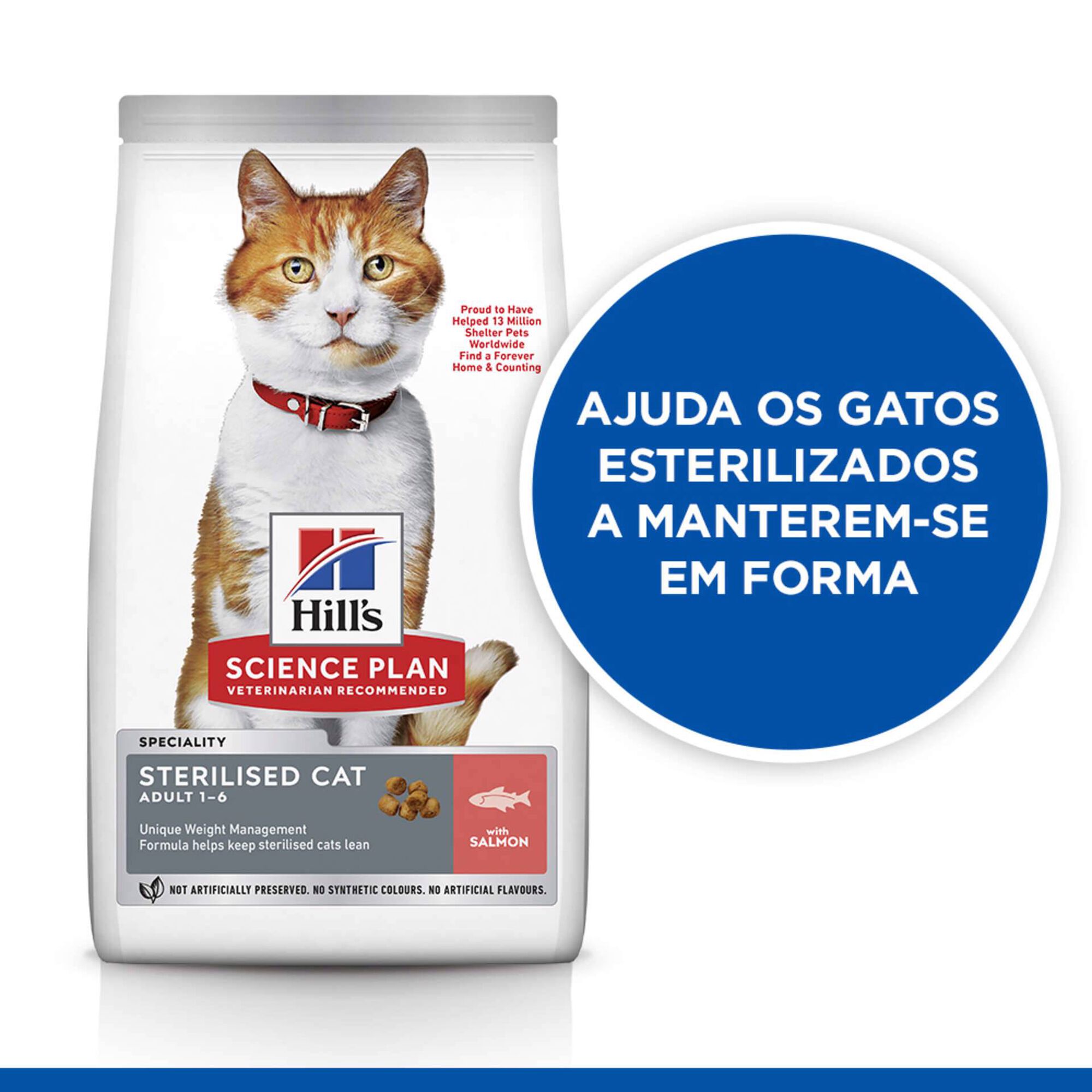 Ração para Gato Adulto Esterilizado Science Plan Salmão