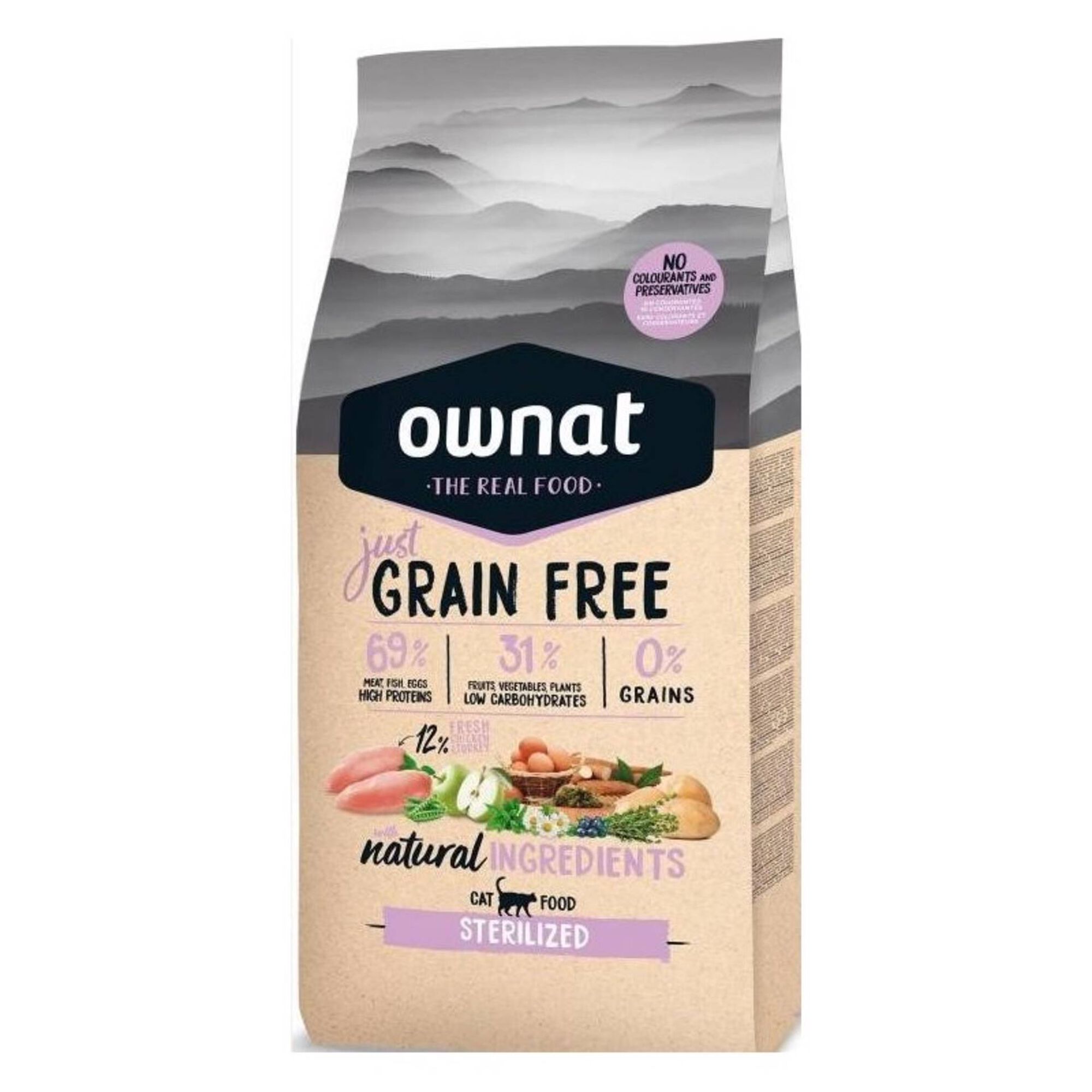 Ração para Gato Just Grain Free Esterilizado