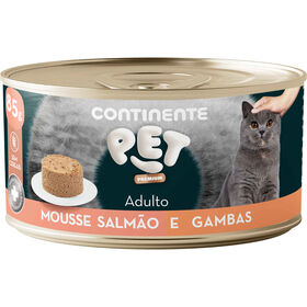 Comida Húmida para Gato Adulto Mousse Salmão e Gambas