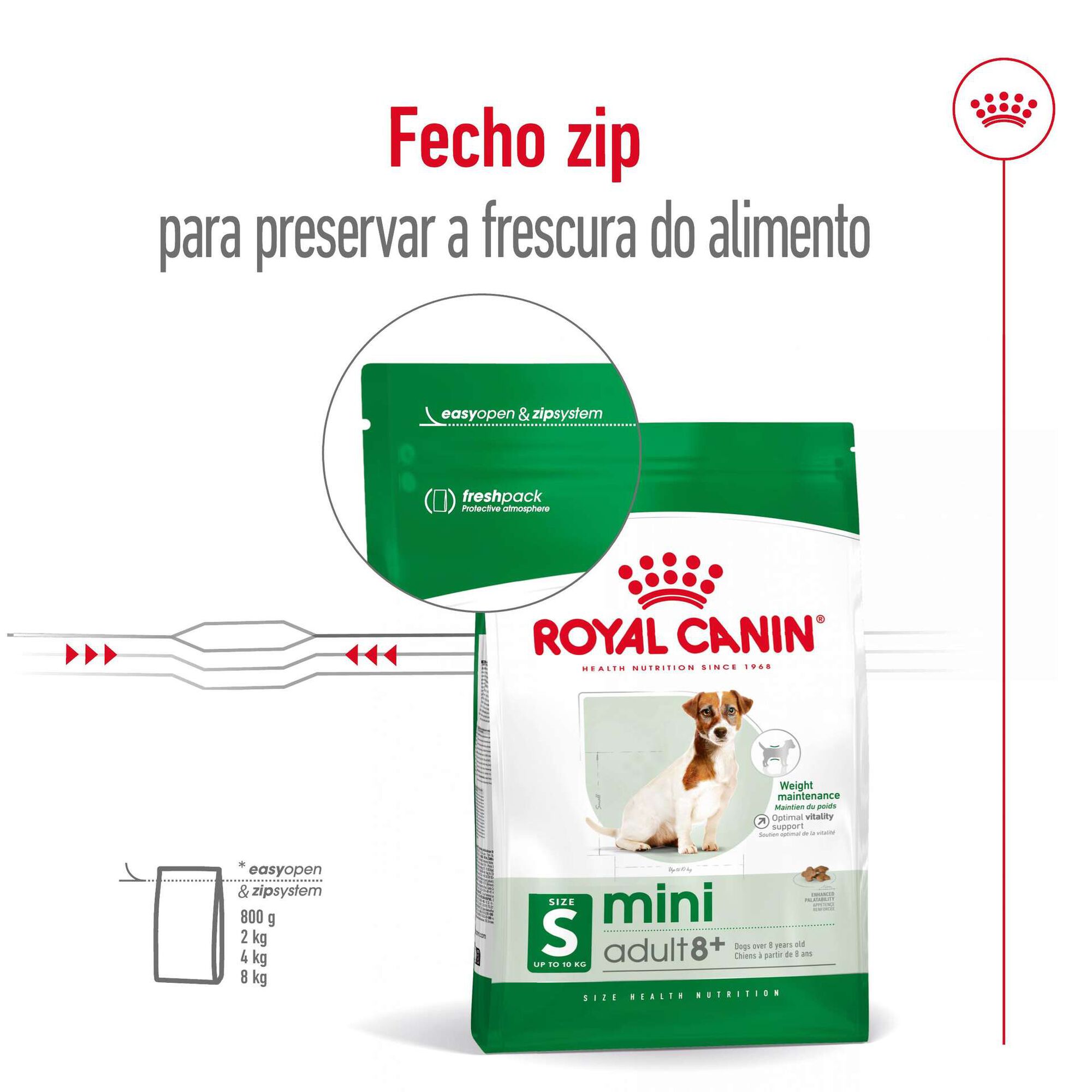 Ração para Cão Sénior Mini Ageing 8+