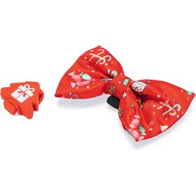 Laço e Luz para Cão de Natal