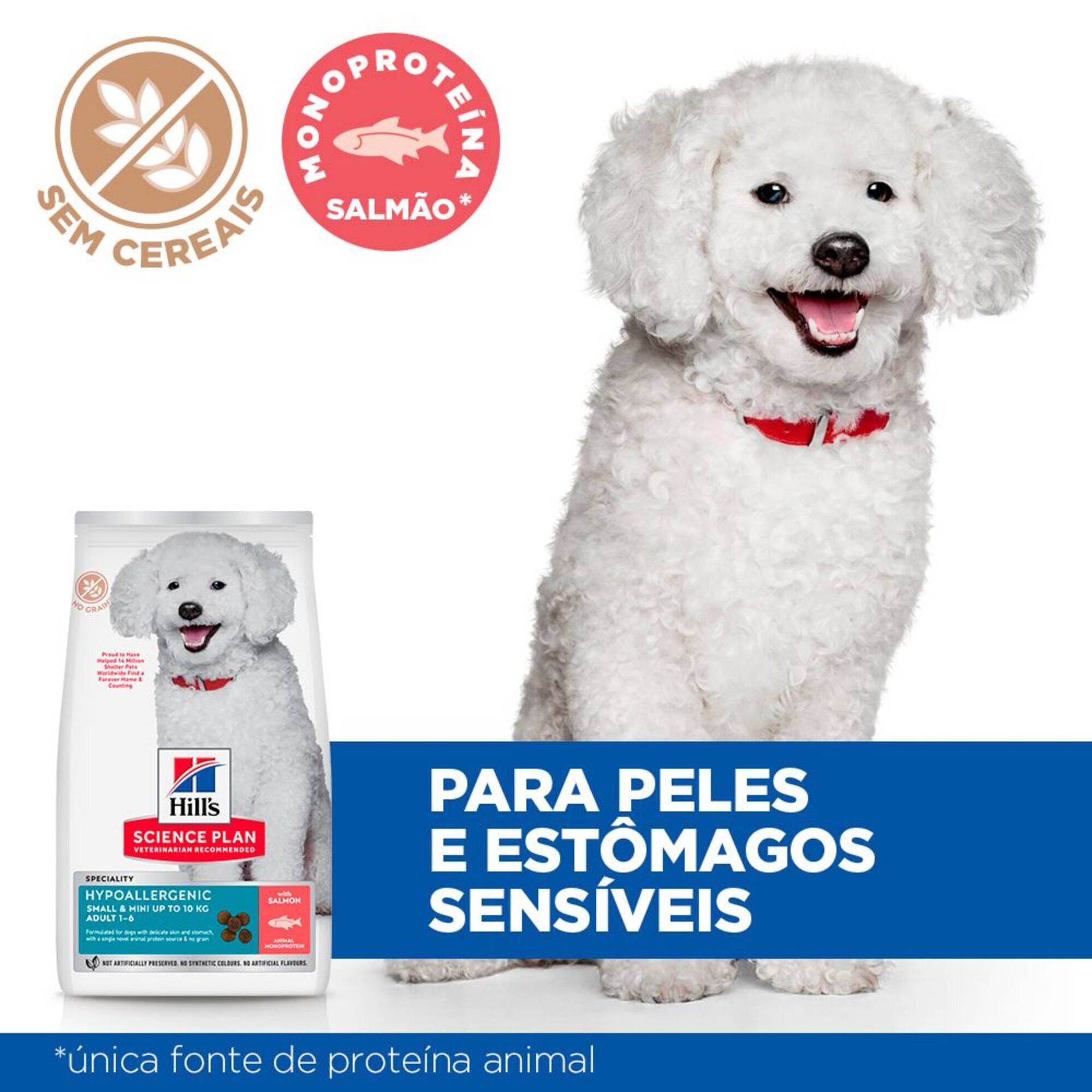 Ração para Cão Adulto Science Plan Hypoallergenic Salmão
