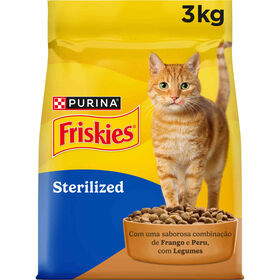 Ra&ccedil;&atilde;o para Gato Adulto Esterilizado Peru e Legumes Purina Friskies