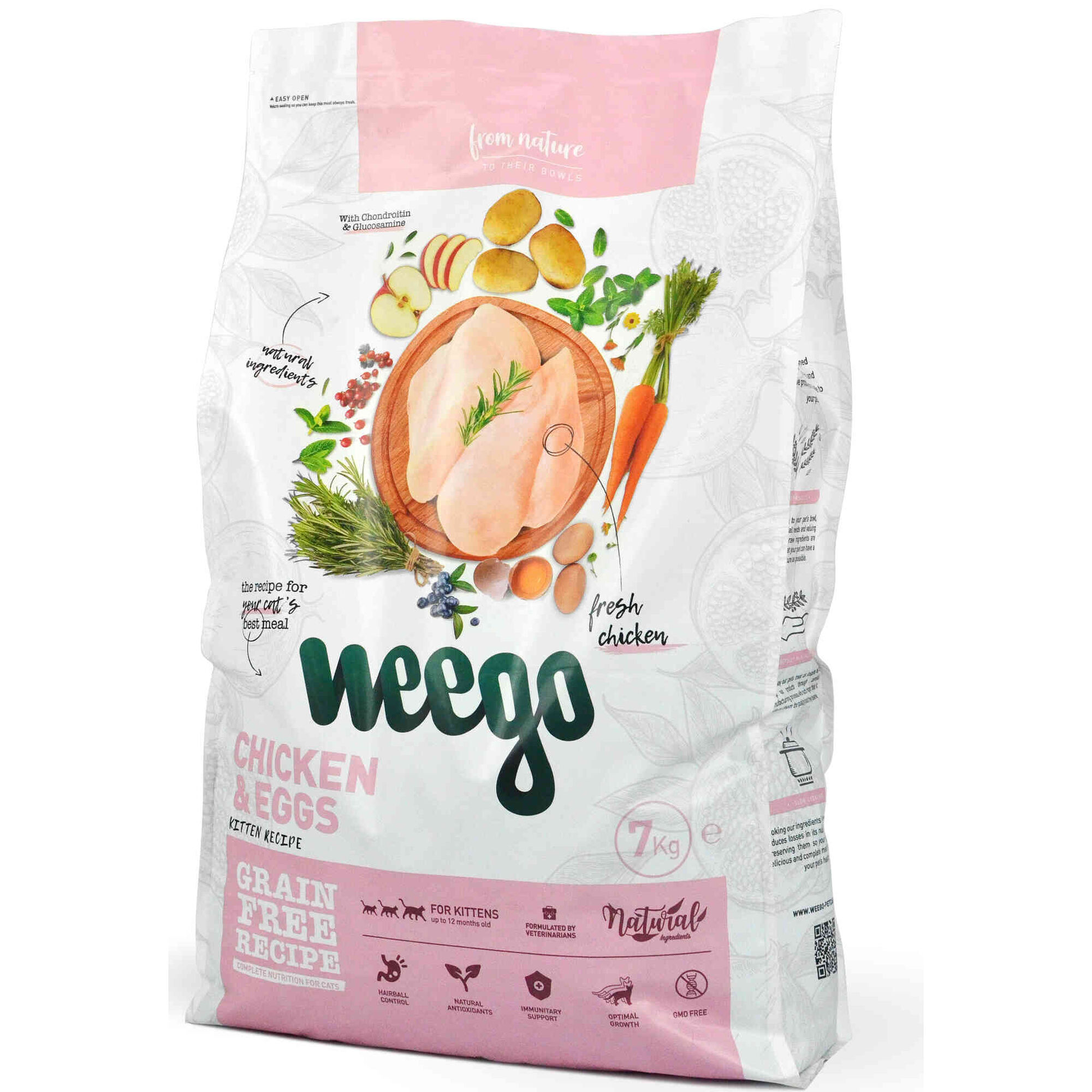 Ração para Gato Júnior Frango e Ovos