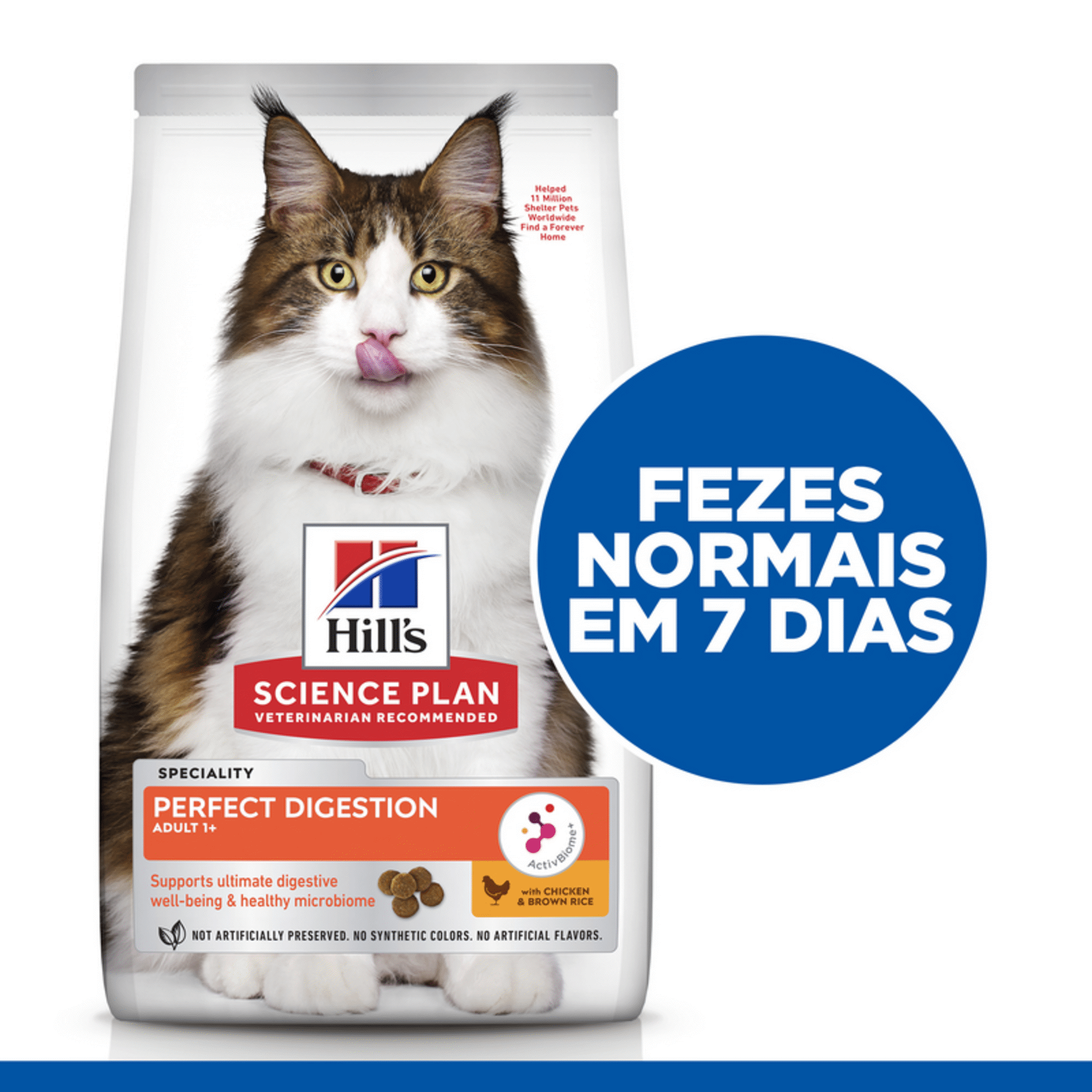 Ração para Gato Adulto Science Plan Perfect Digestion Frango