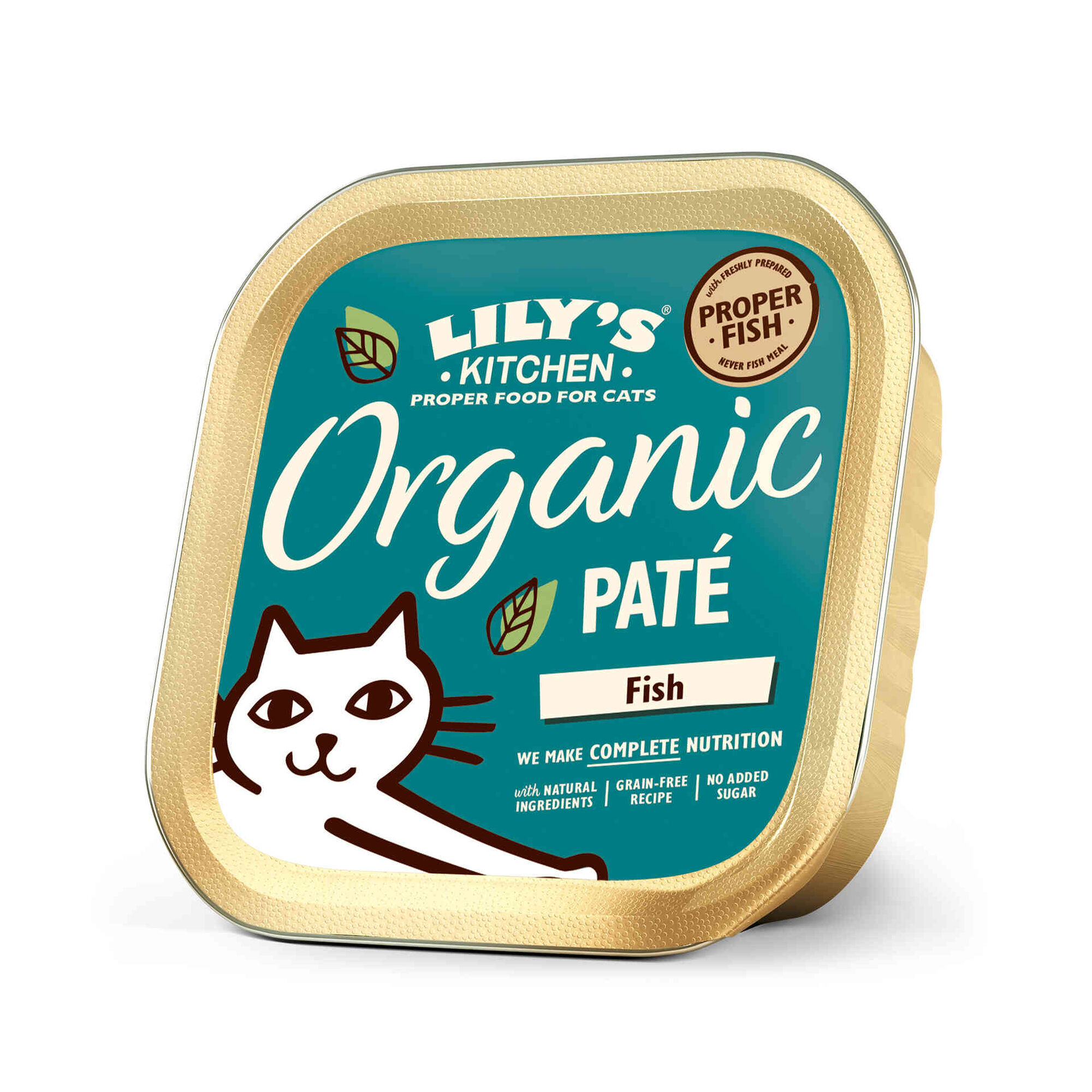 Comida Húmida para Gato Adulto Jantar Peixe Orgânico