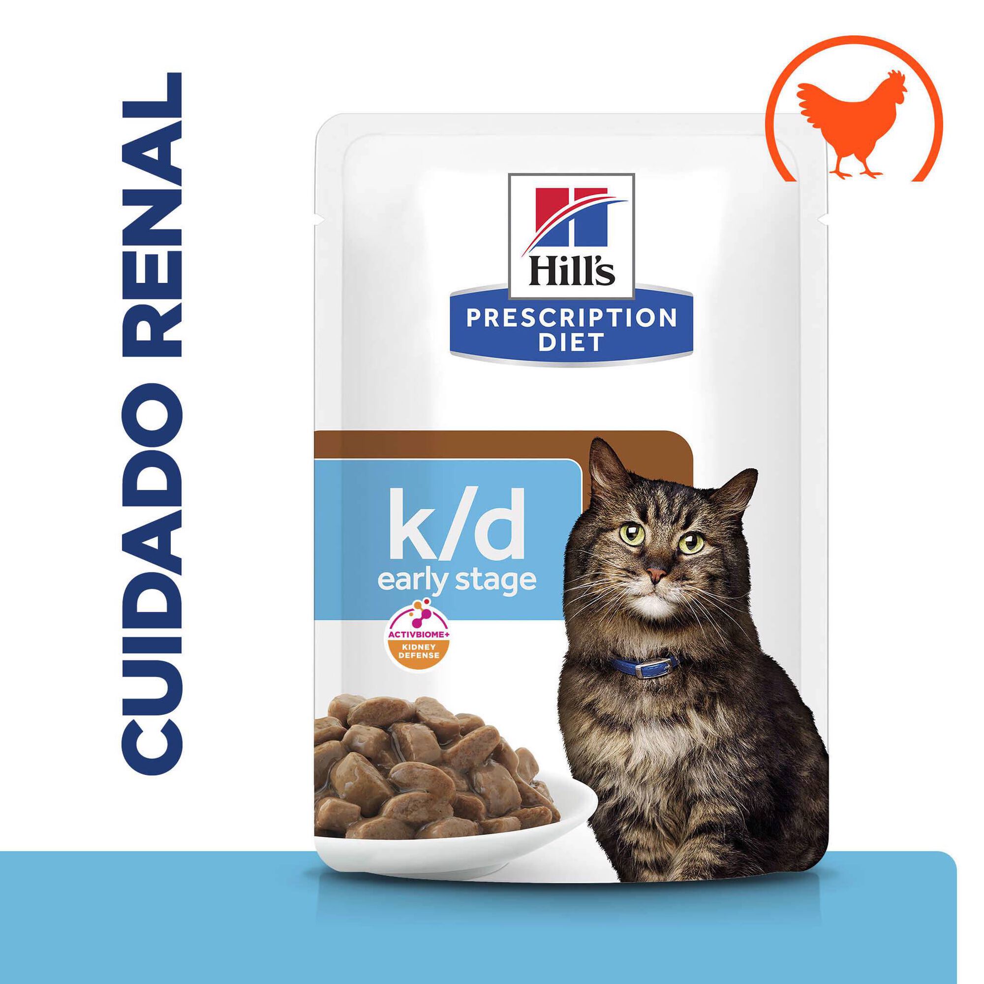 Comida H&uacute;mida para Gato Prescription Diet Early Stage Kidney Care Frango