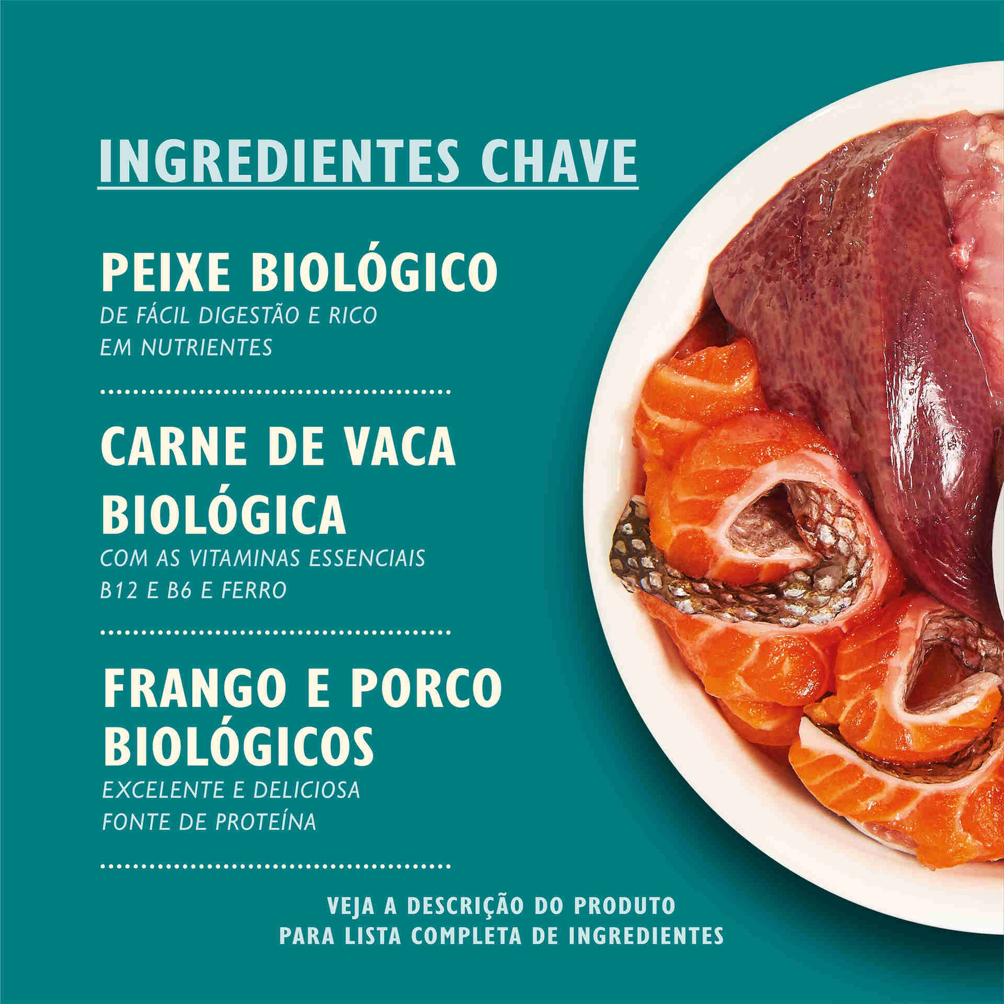 Comida Húmida para Gato Adulto Jantar Peixe Orgânico