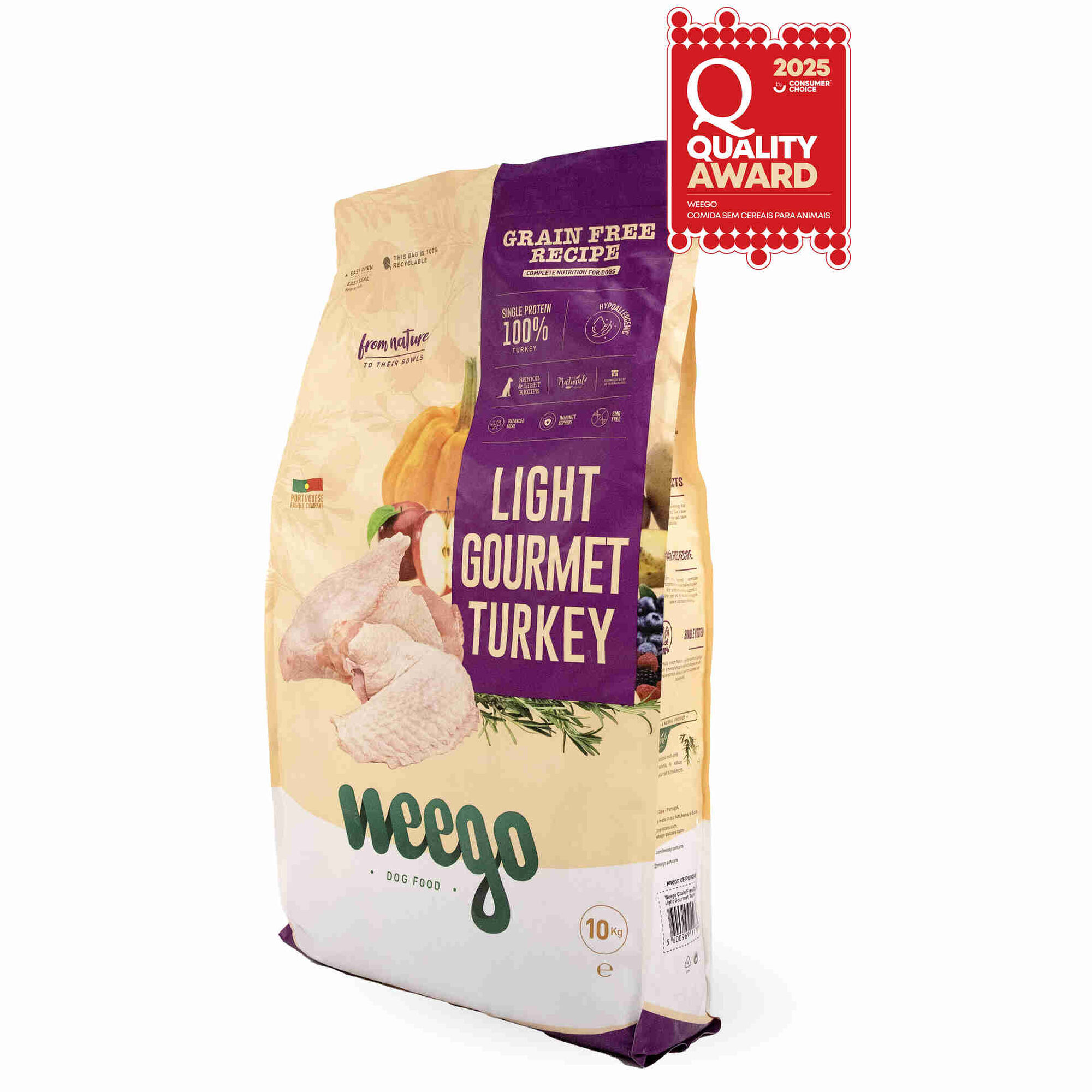 Ração para Cão Sénior Peru Grain Free