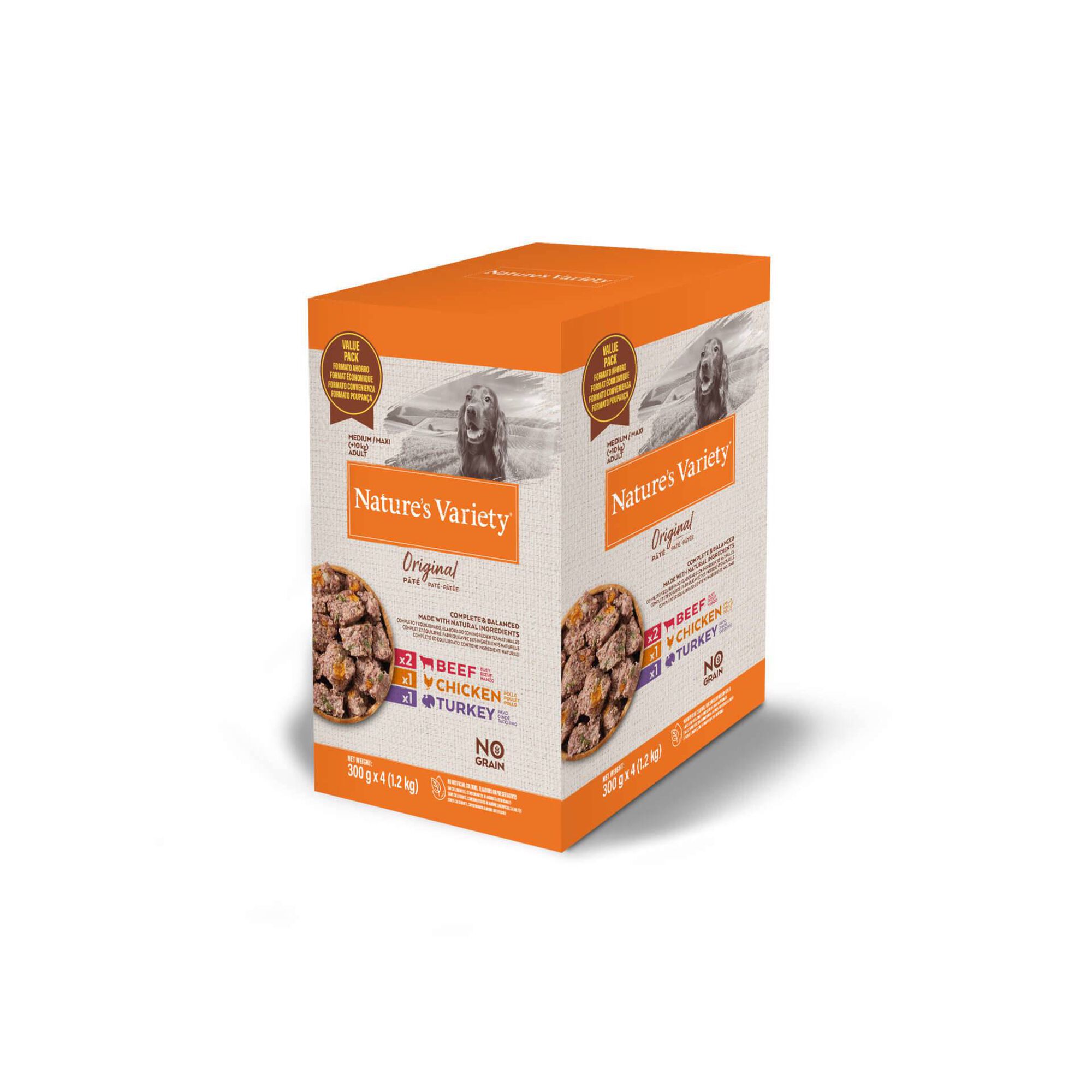 Comida Húmida para Cão Adulto Médio Original Sem Cereais Multipack