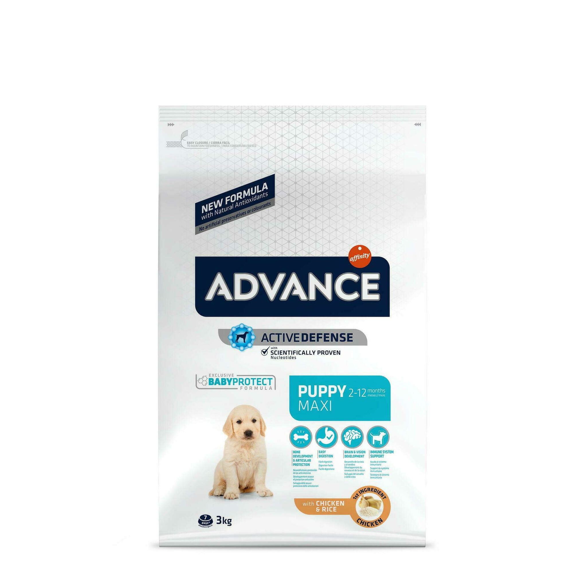 Ração para Cão Puppy Maxi Frango e Arroz