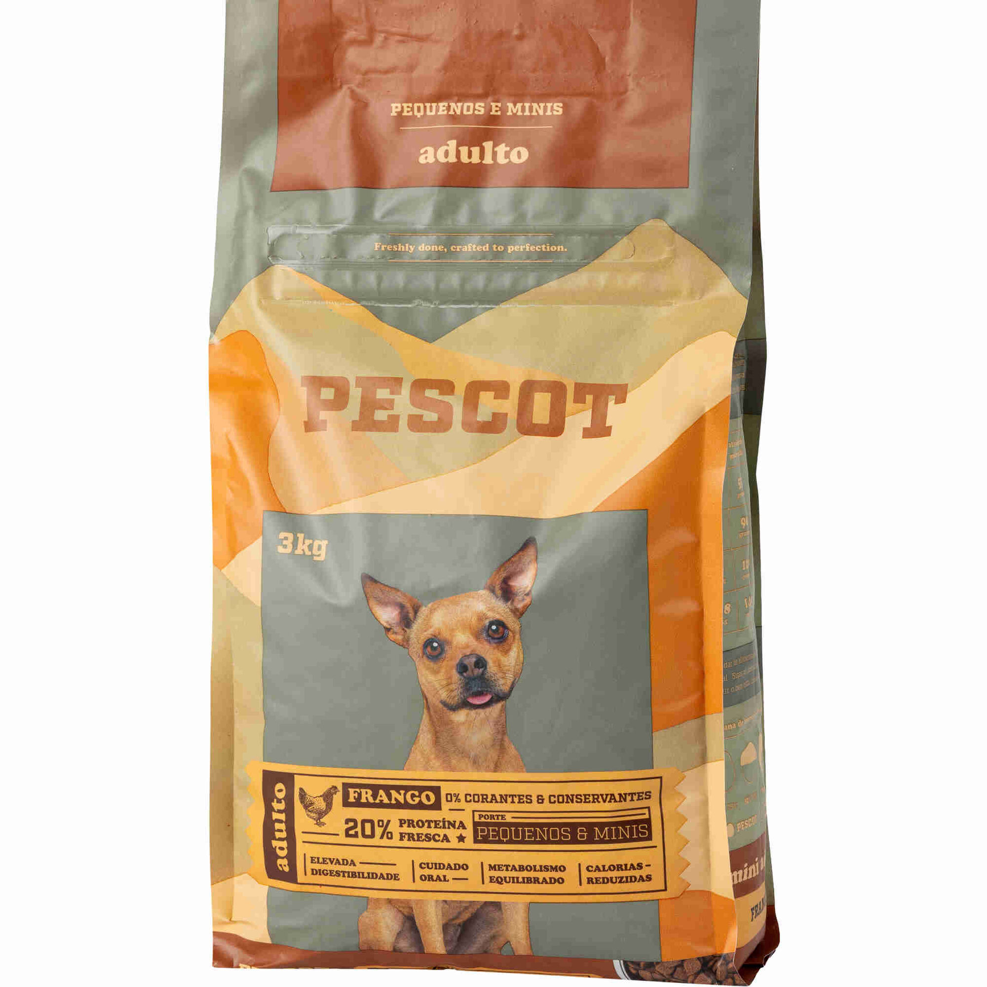 Ra&ccedil;&atilde;o para C&atilde;o Adulto Ra&ccedil;as Pequenas Frango Pescot