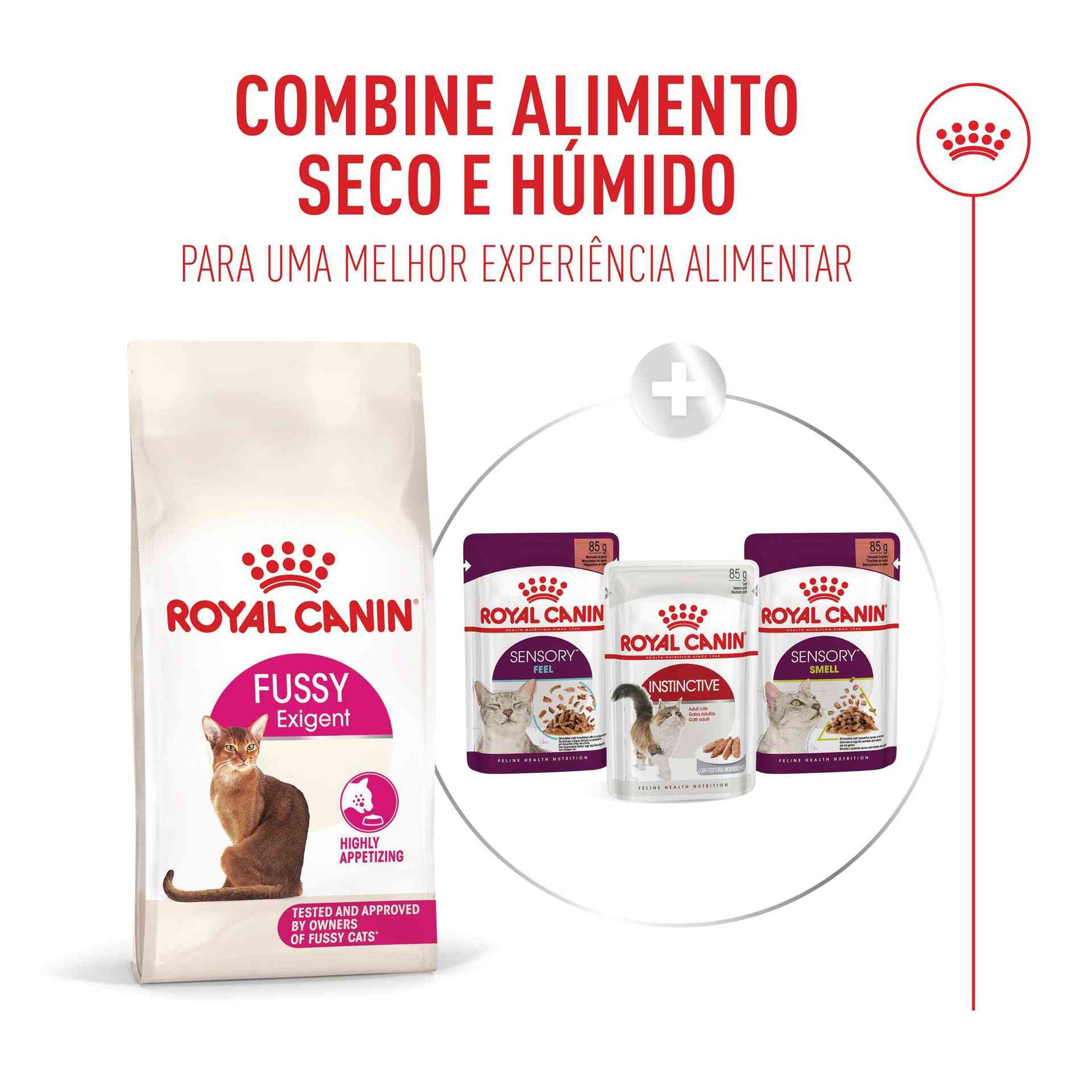 Ra&ccedil;&atilde;o para Gato Adulto Fussy Exigent Royal Canin