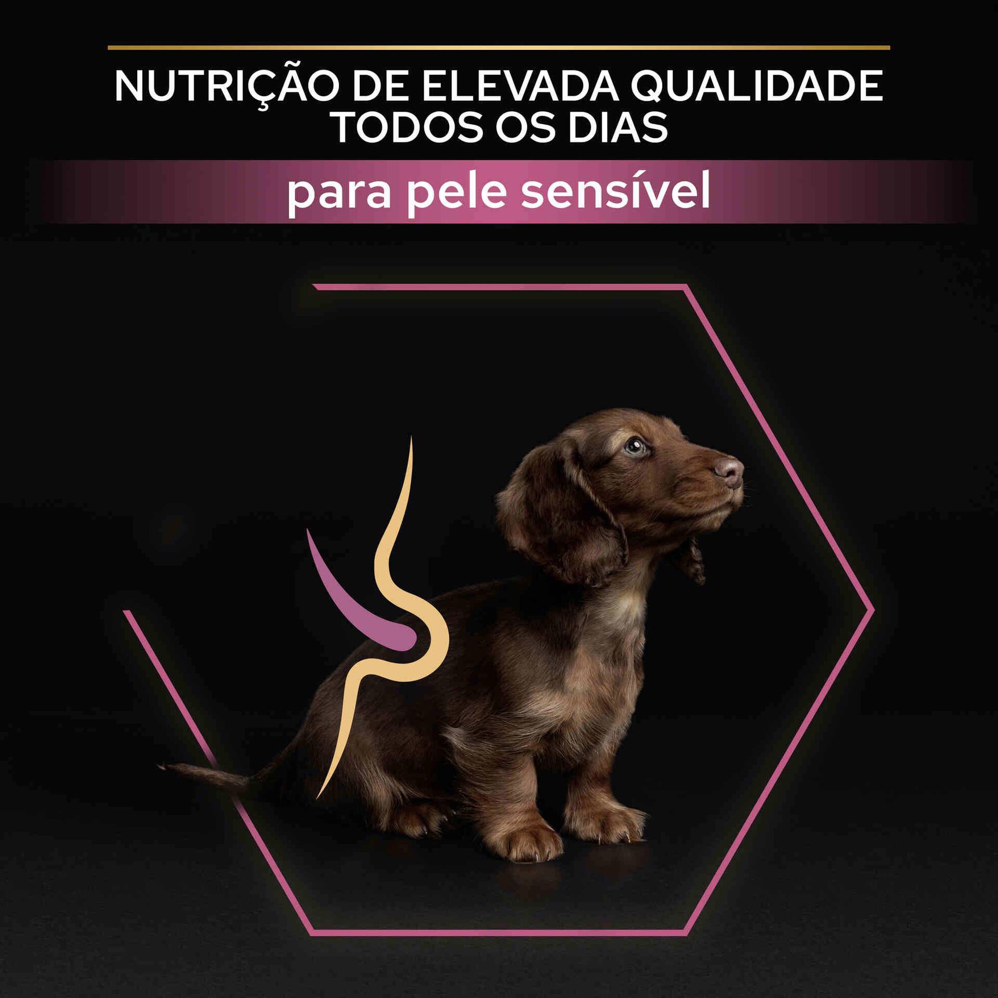 Ração para Cão Júnior Mini Sensitive Skin Salmão