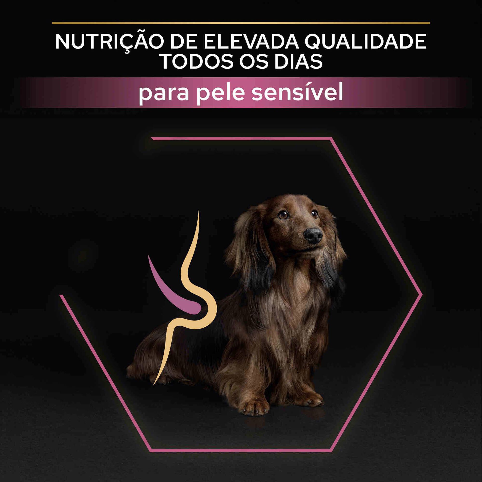 Ração para Cão Adulto Mini Optiderma Salmão