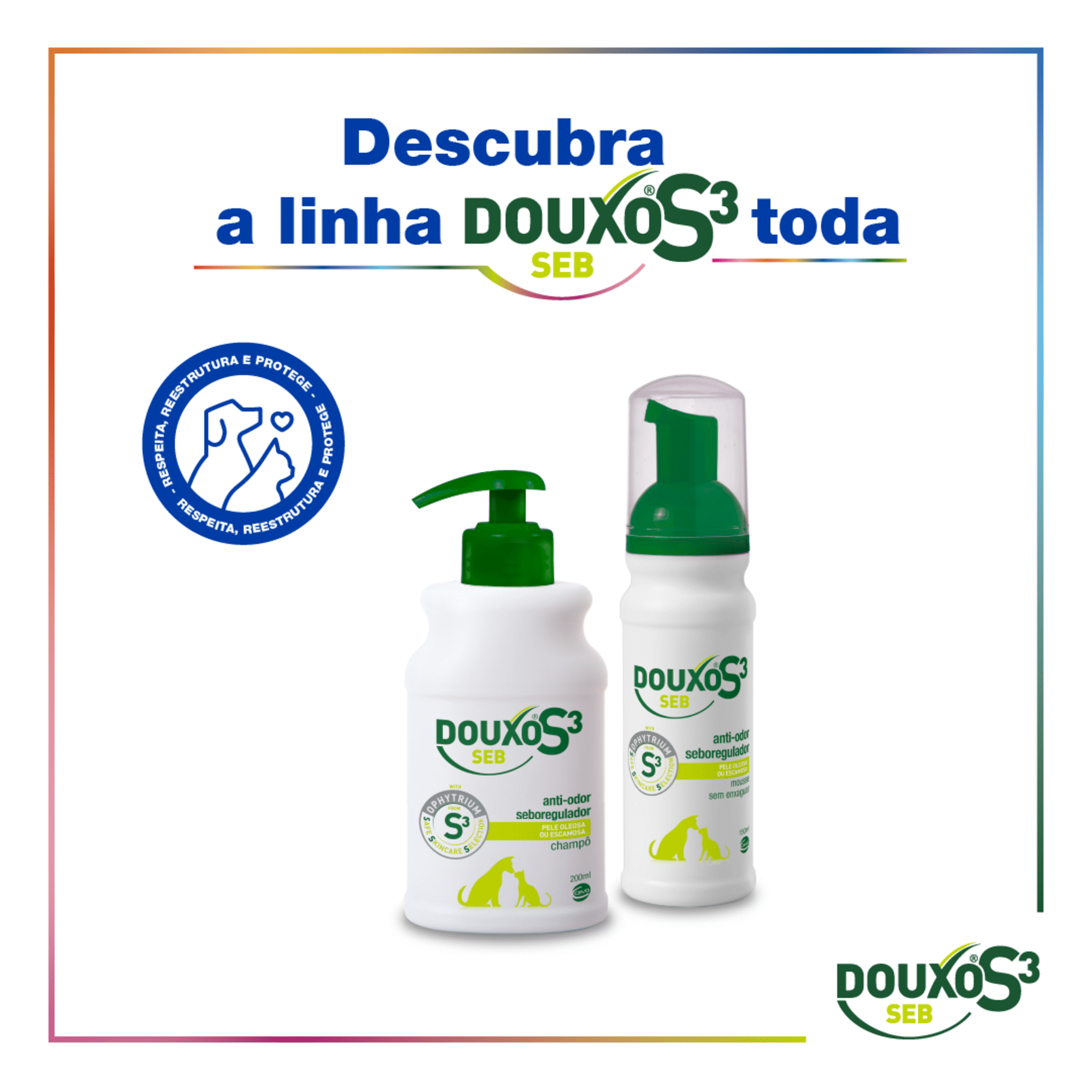 Mousse para Cão e Gato S3 Seb 150 ml Mousse para Cão e Gato S3 Seb 150 ml