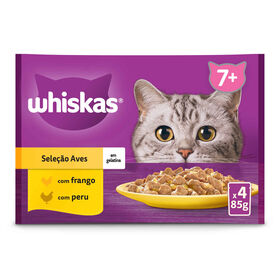Comida Húmida para Gato Sénior Whiskas Aves Comida Húmida para Gato Sénior Whiskas Aves