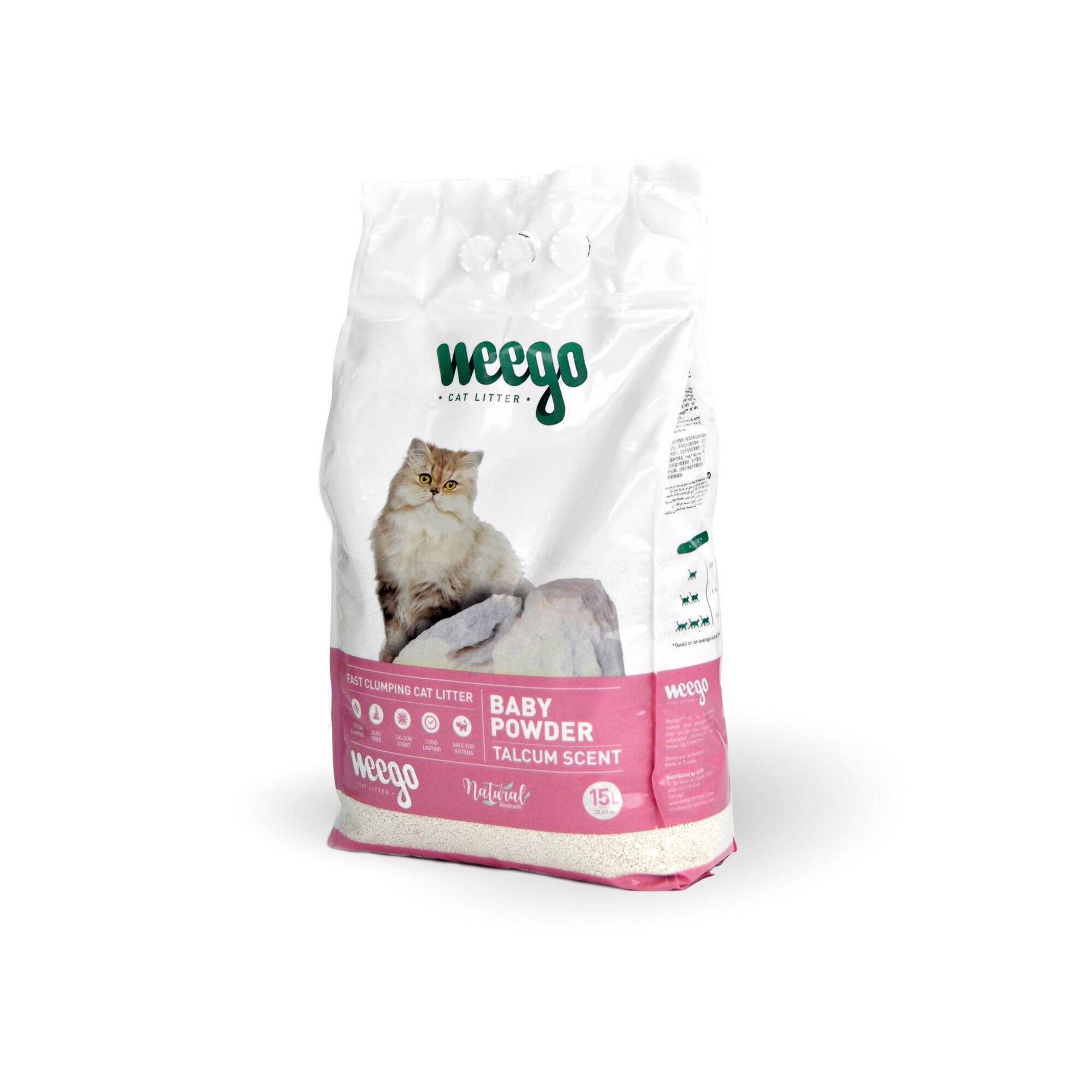 Areia Aglomerante Bentonite Natural Baby Powder