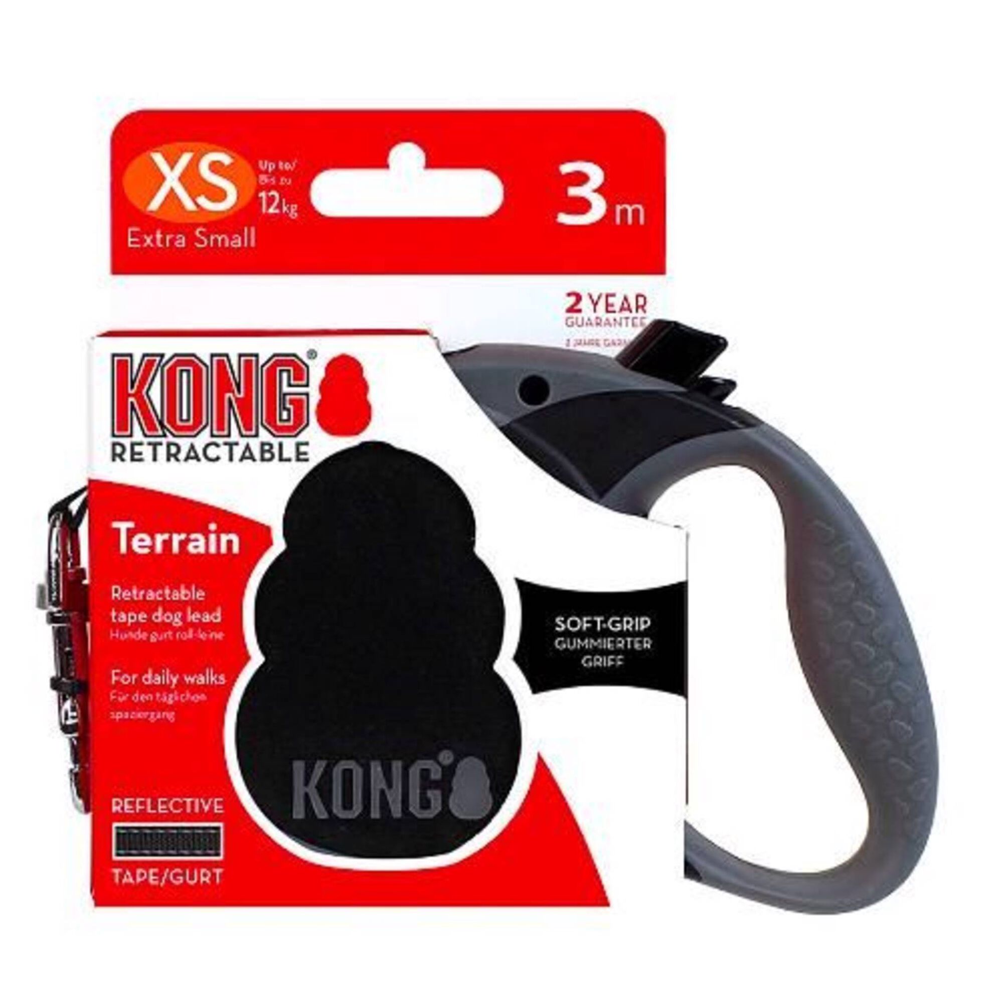 Trela para Cão Terrain Preta