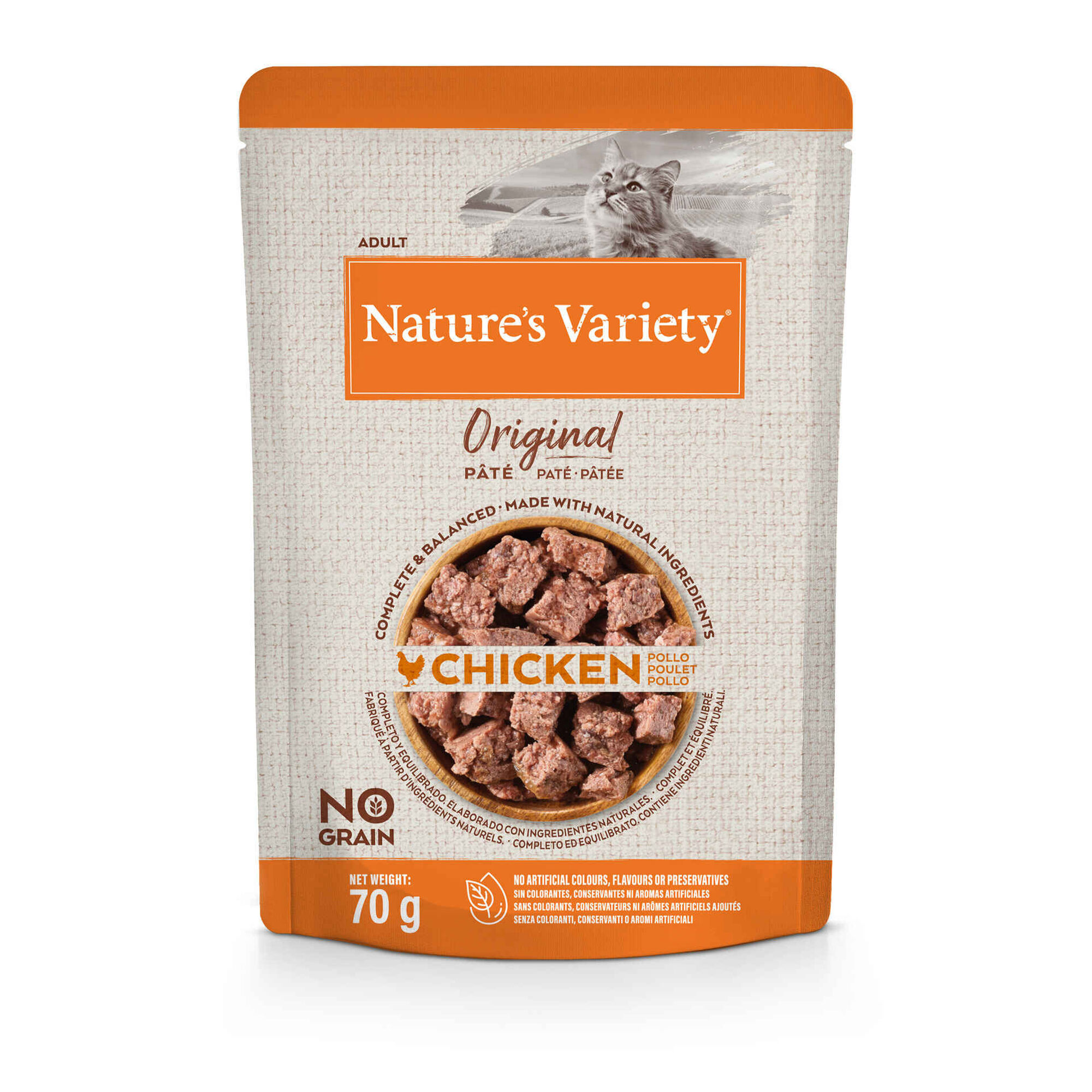 Comida Húmida para Gato Adulto Original Sem Cereais Frango