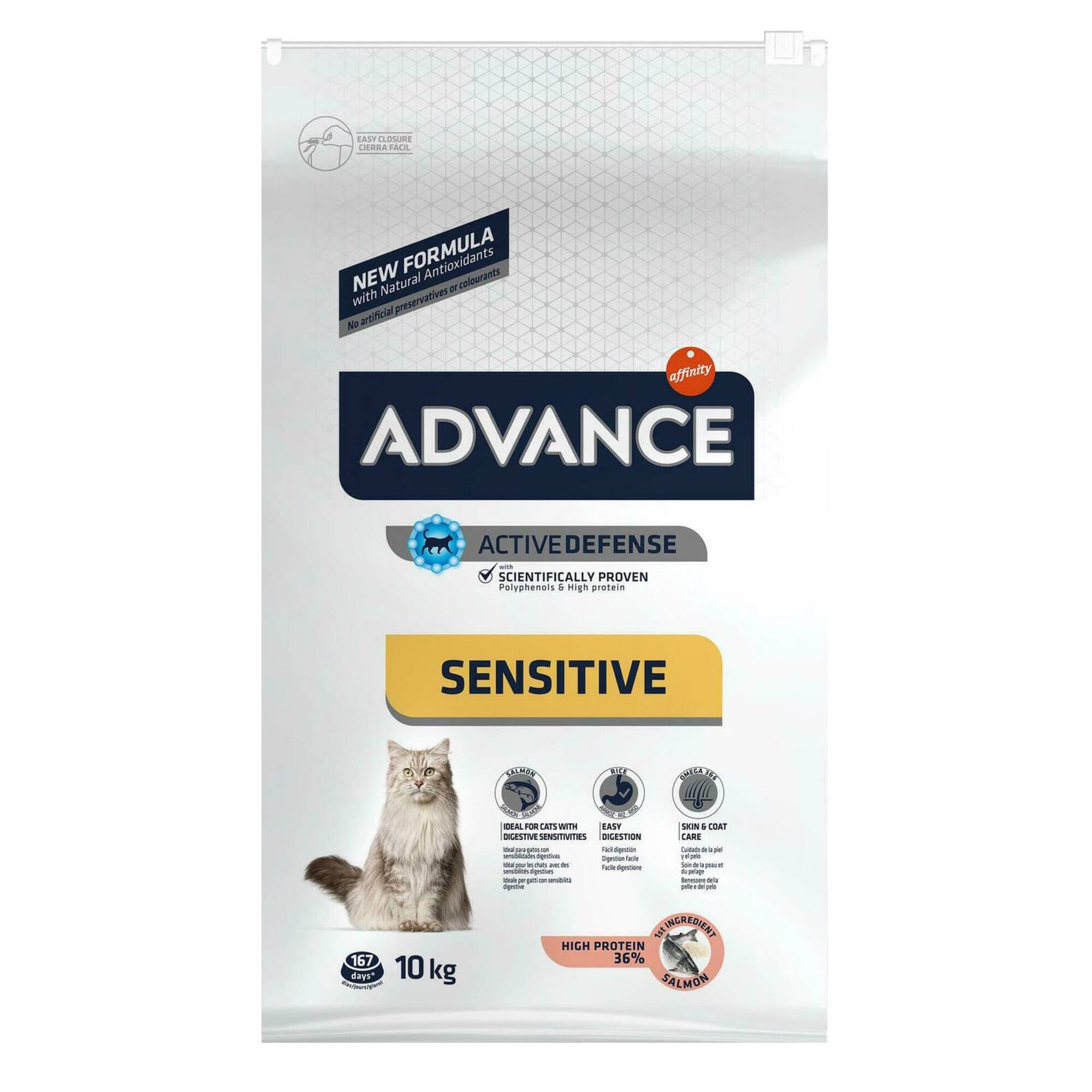 Ração para Gato Adulto Sensitive Salmão e Arroz