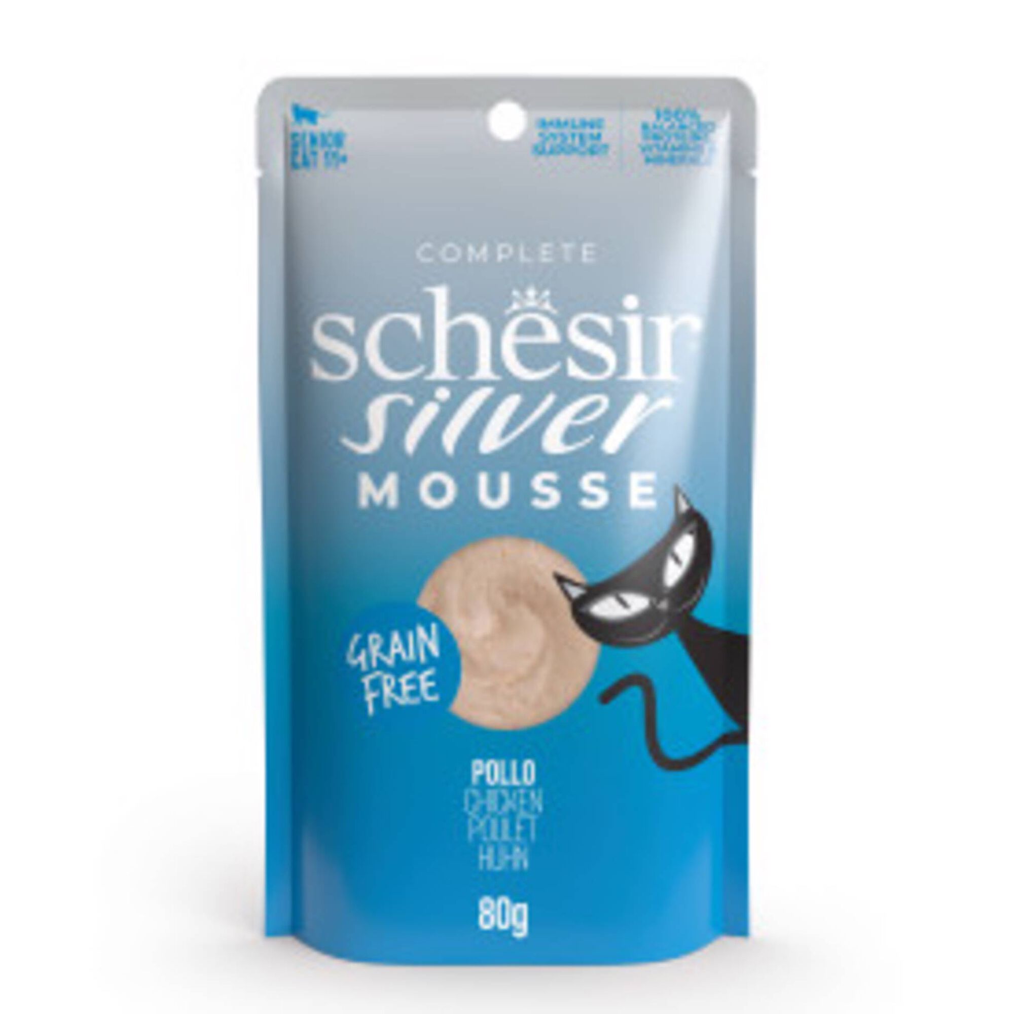 Comida Húmida para Gato Sénior Silver Mousse Frango Comida Húmida para Gato Sénior Silver Mousse Frango