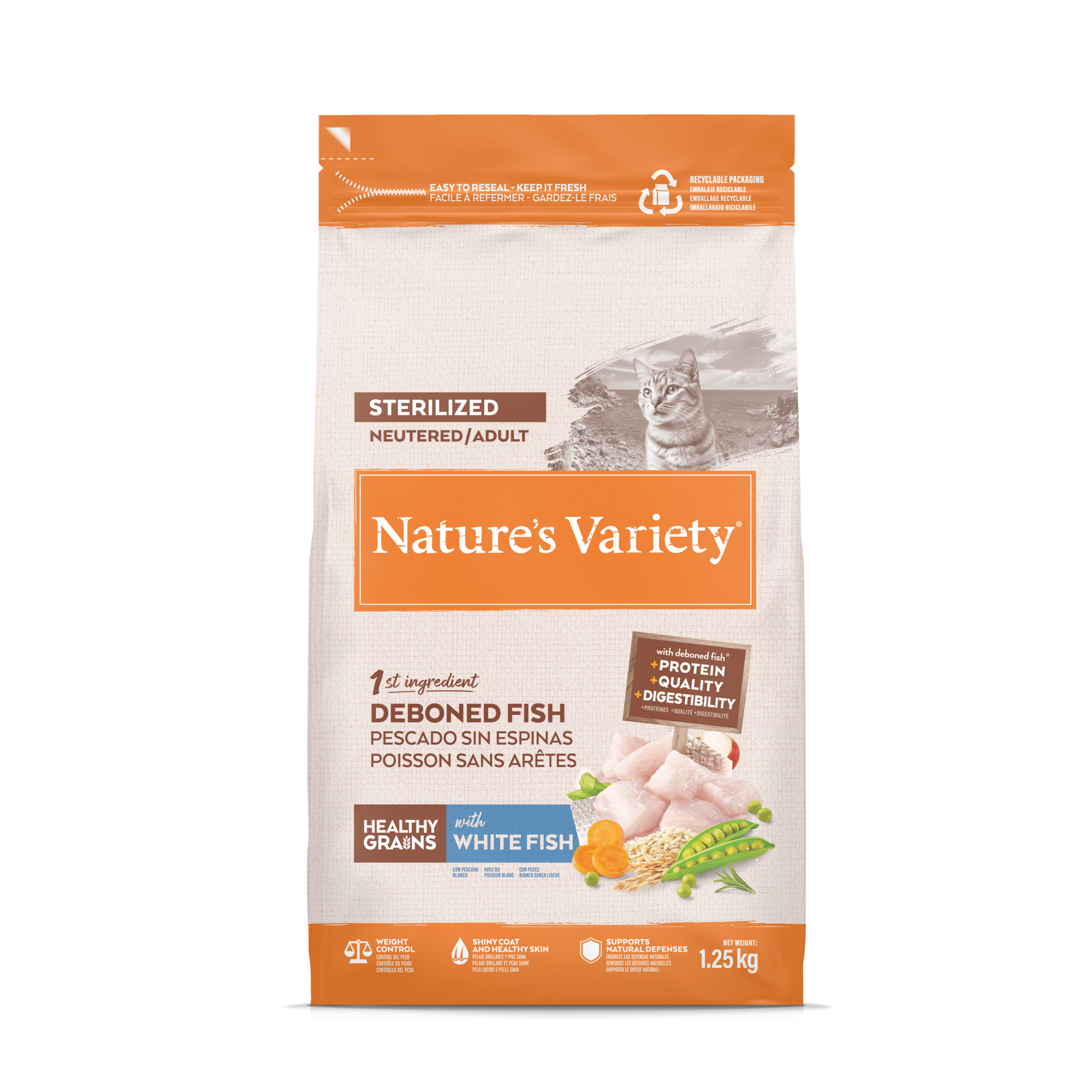 Ração para Gato Adulto Esterilizado Peixe Branco Ração para Gato Adulto Esterilizado Peixe Branco