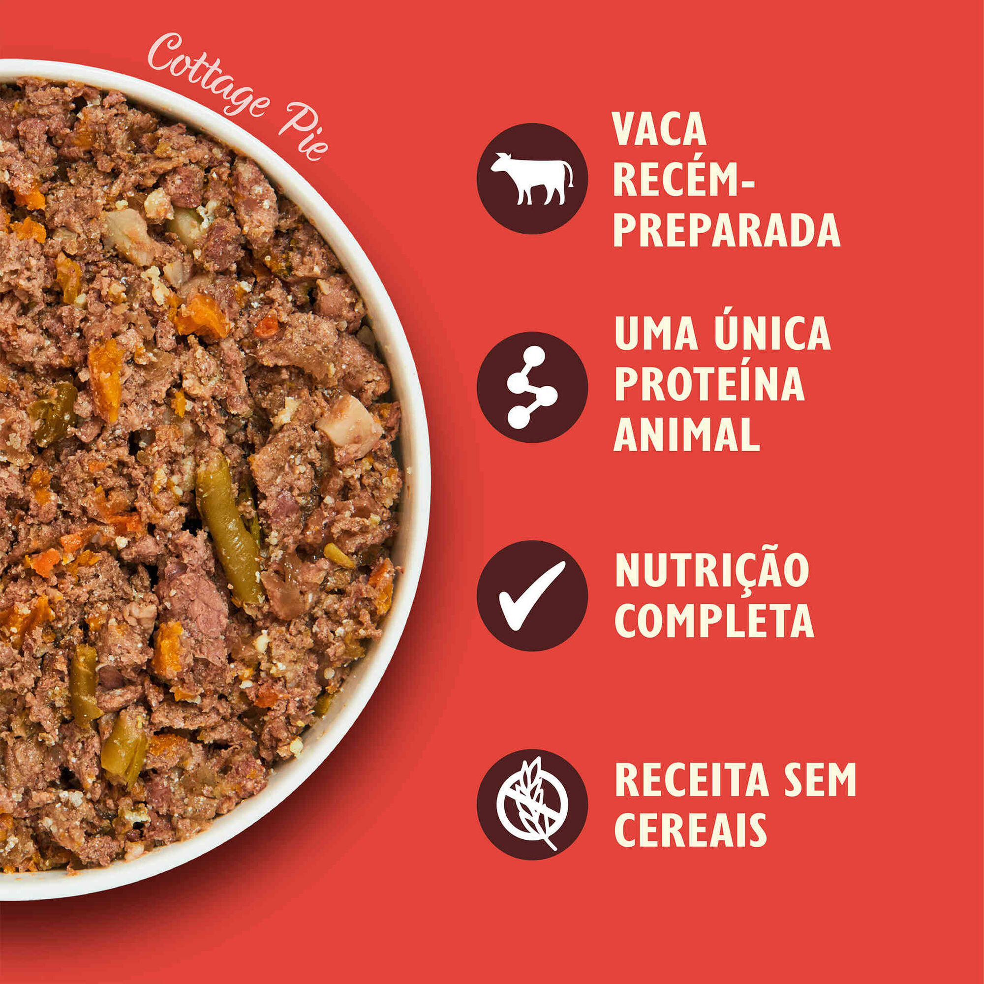 Comida Húmida para Cão Adulto Vaca
