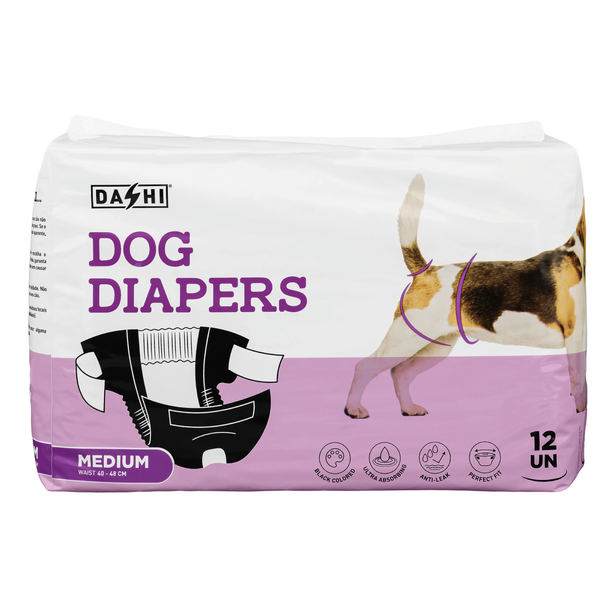 Fraldas Descartáveis para Cão M (40-48cm) Fraldas Descartáveis para Cão M (40-48cm)