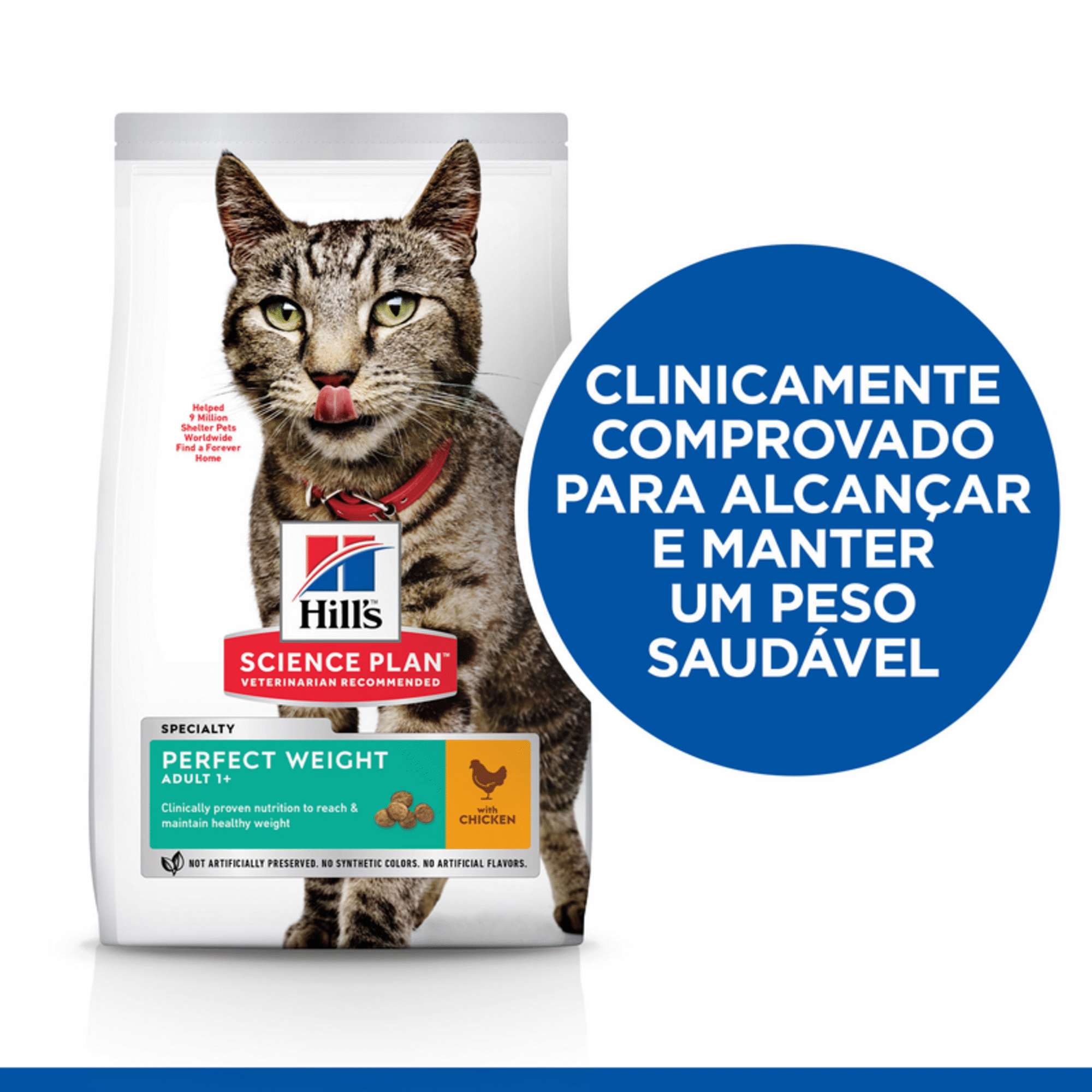 Ração para Gato Adulto Science Plan Perfect Weight Frango