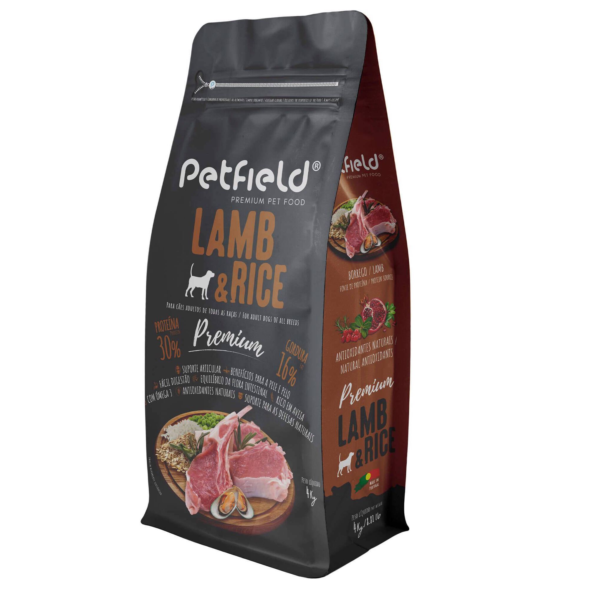 Ração para Cão Adulto Premium Borrego e Arroz