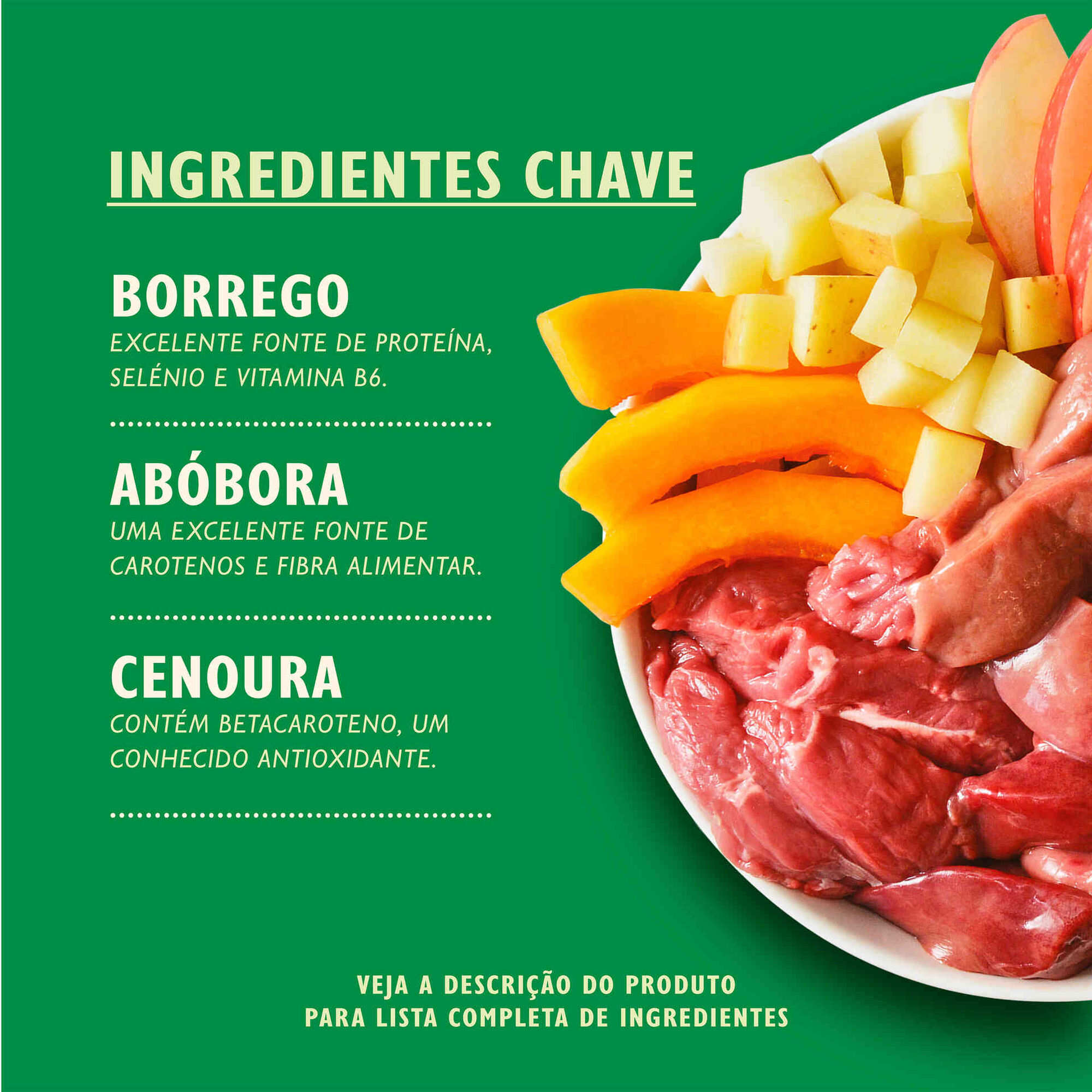 Comida Húmida para Cão Adulto Borrego