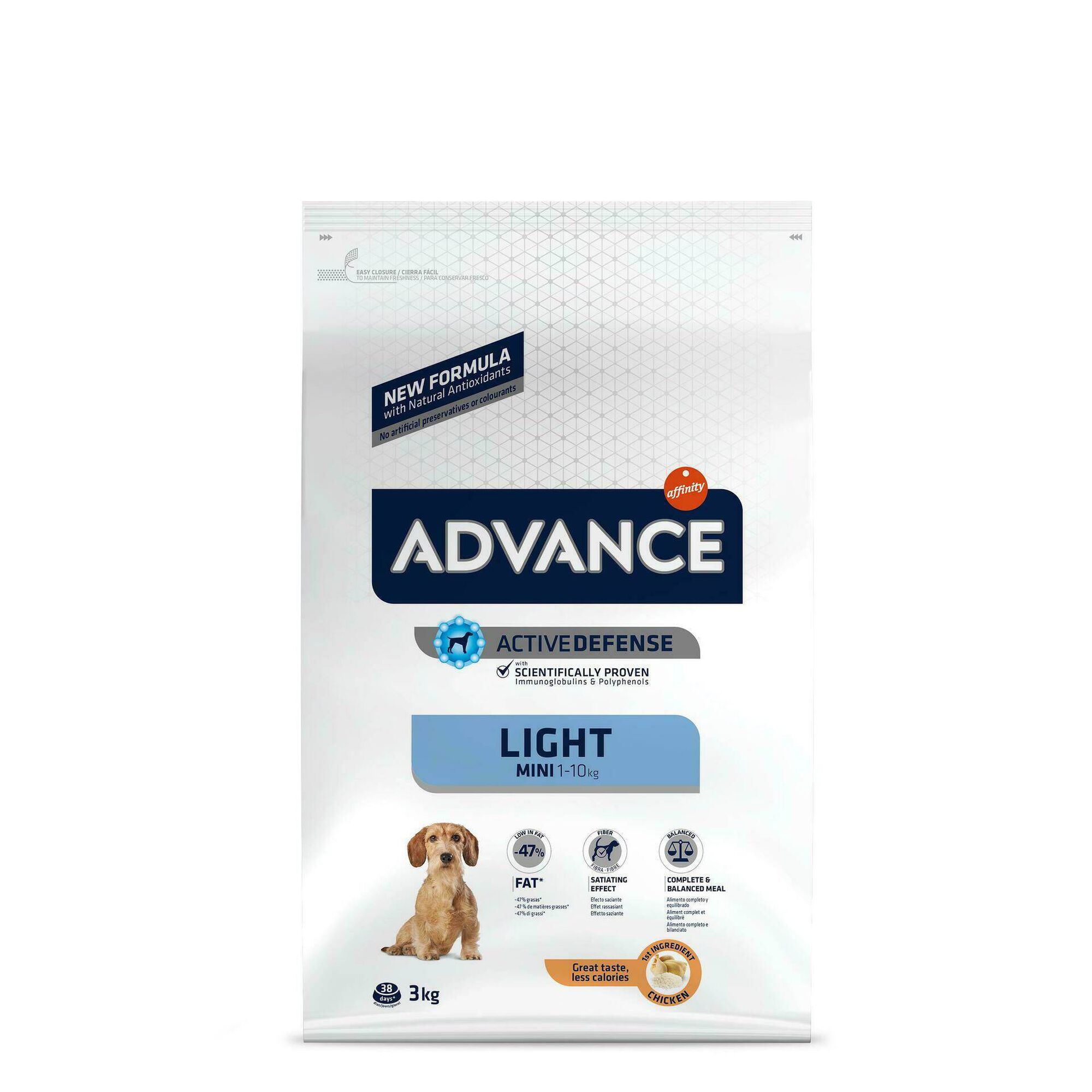 Ração para Cão Adulto Mini Light Frango e Arroz