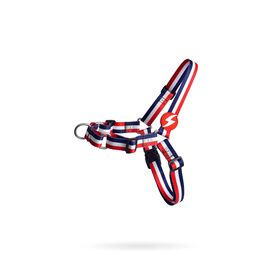 Arn&ecirc;s Frontal para C&atilde;o Stripes3 Vermelho e Azul L