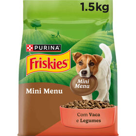 Ra&ccedil;&atilde;o para C&atilde;o Adulto Mini Menu Vaca Purina Friskies