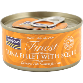 Comida Húmida para Gato Filete de Atum Com Lula