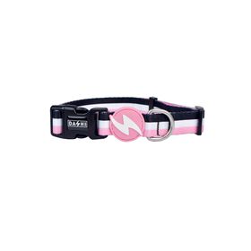 Coleira para Cão Stripes3 Rosa e Preto