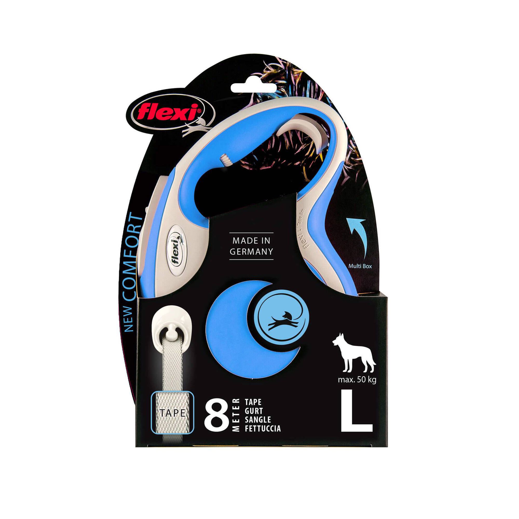 Trela para Cão New Confort Tape Azul